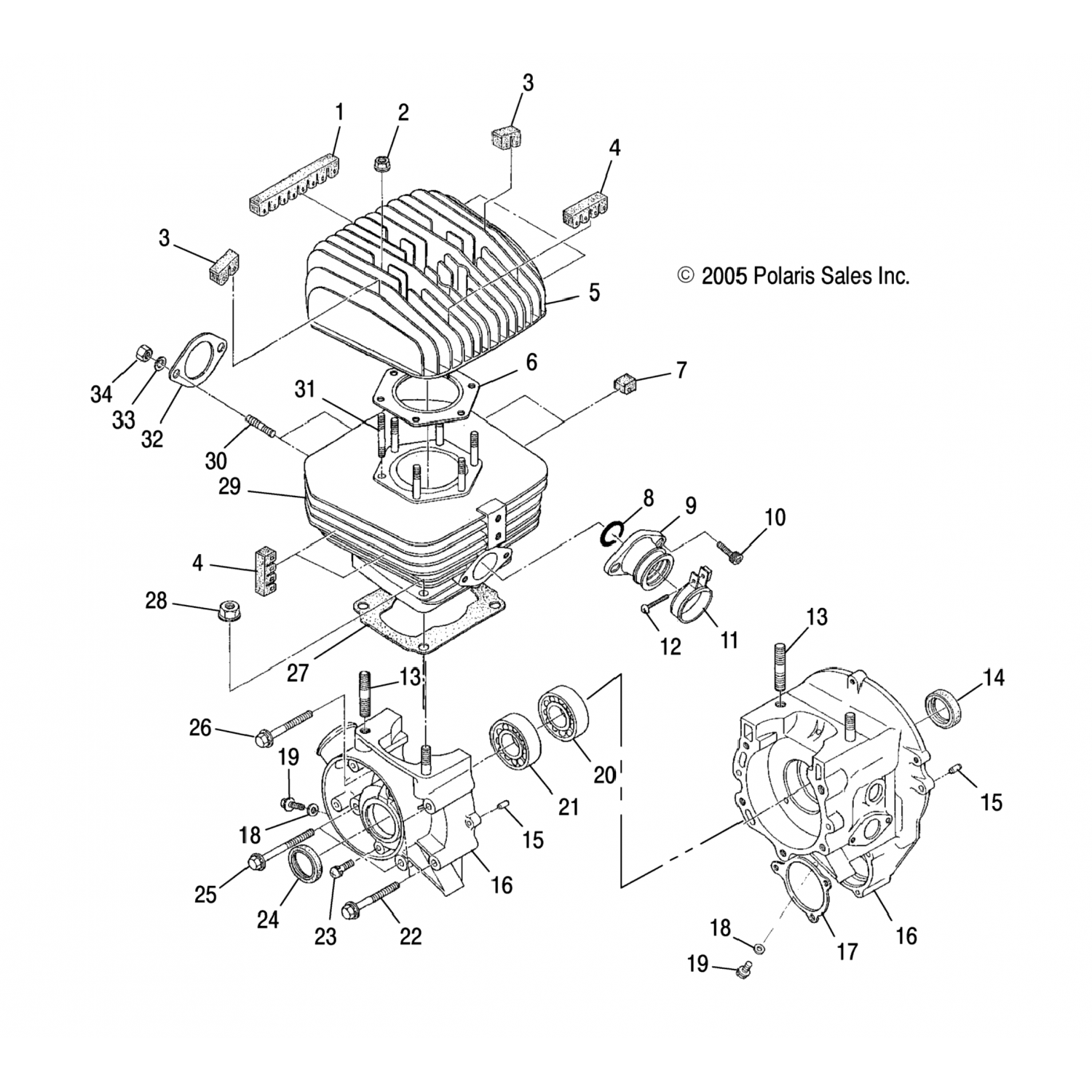 3084580 Polaris Подшипник, шарик *
