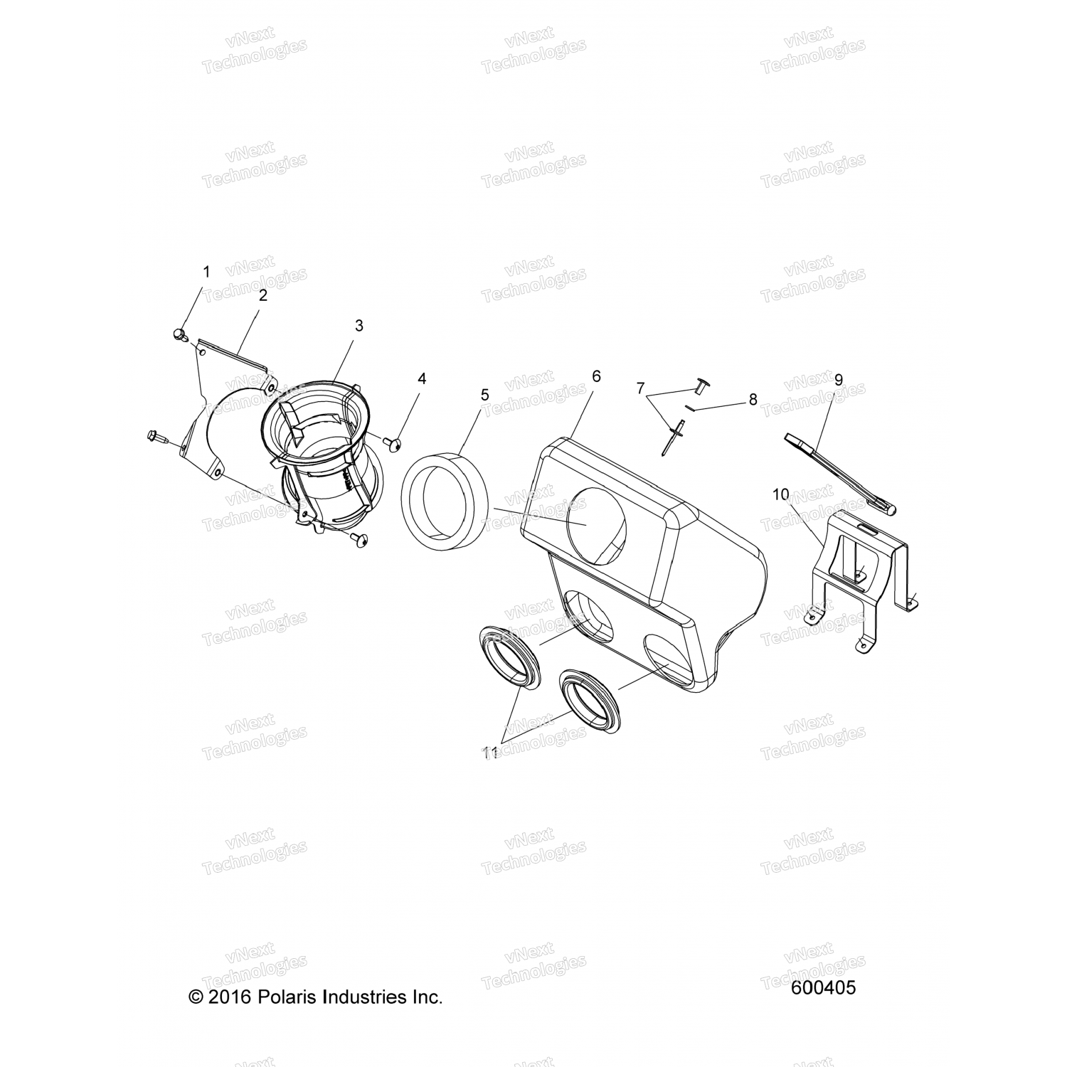 5413314 Polaris Карбюратор, 40 мм, 600 гонок
