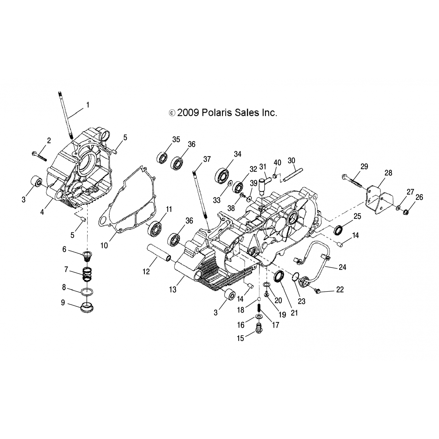 0452345 Polaris подшипник-шарик