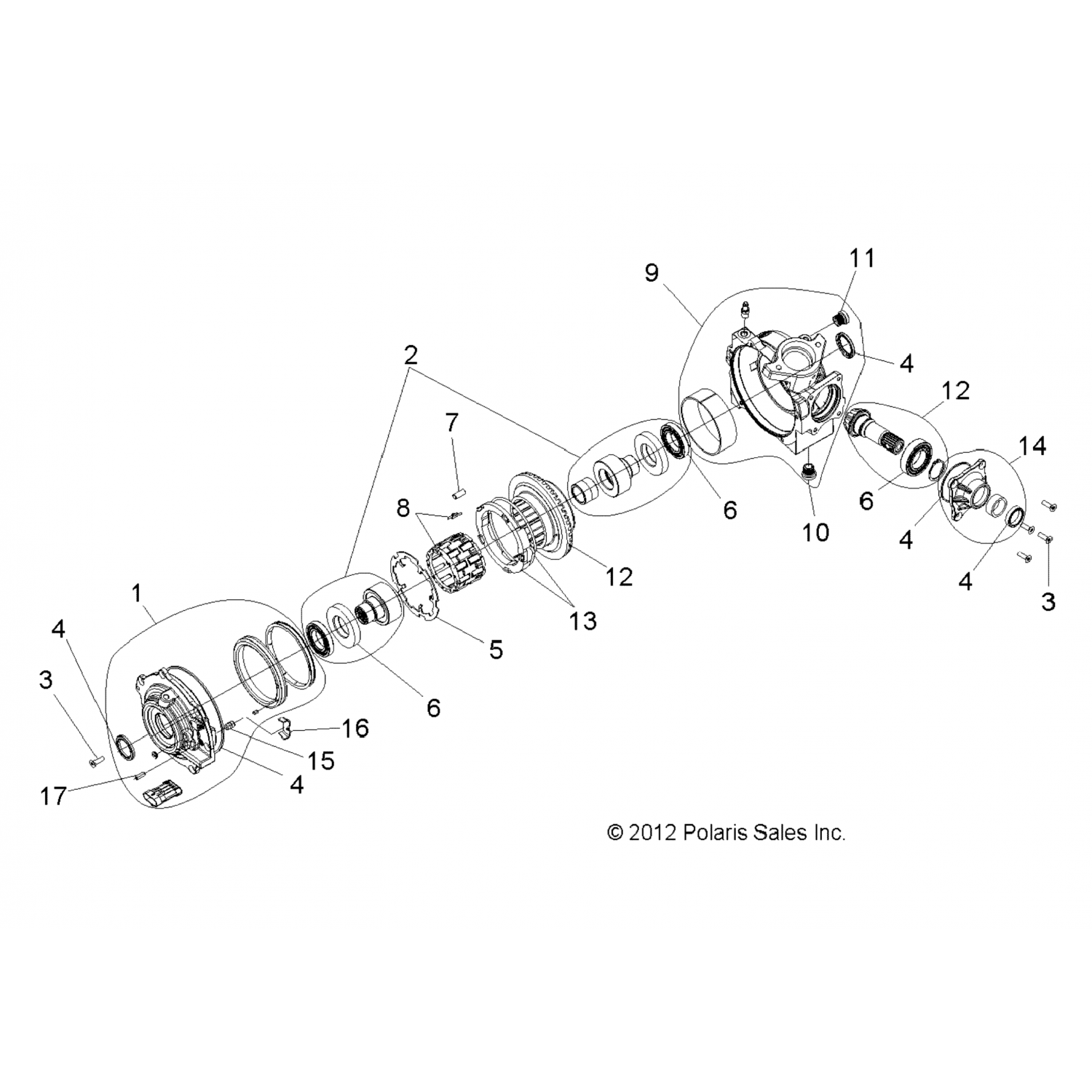 2203733 Polaris Кнопка упорная, dc (6203-42-037)