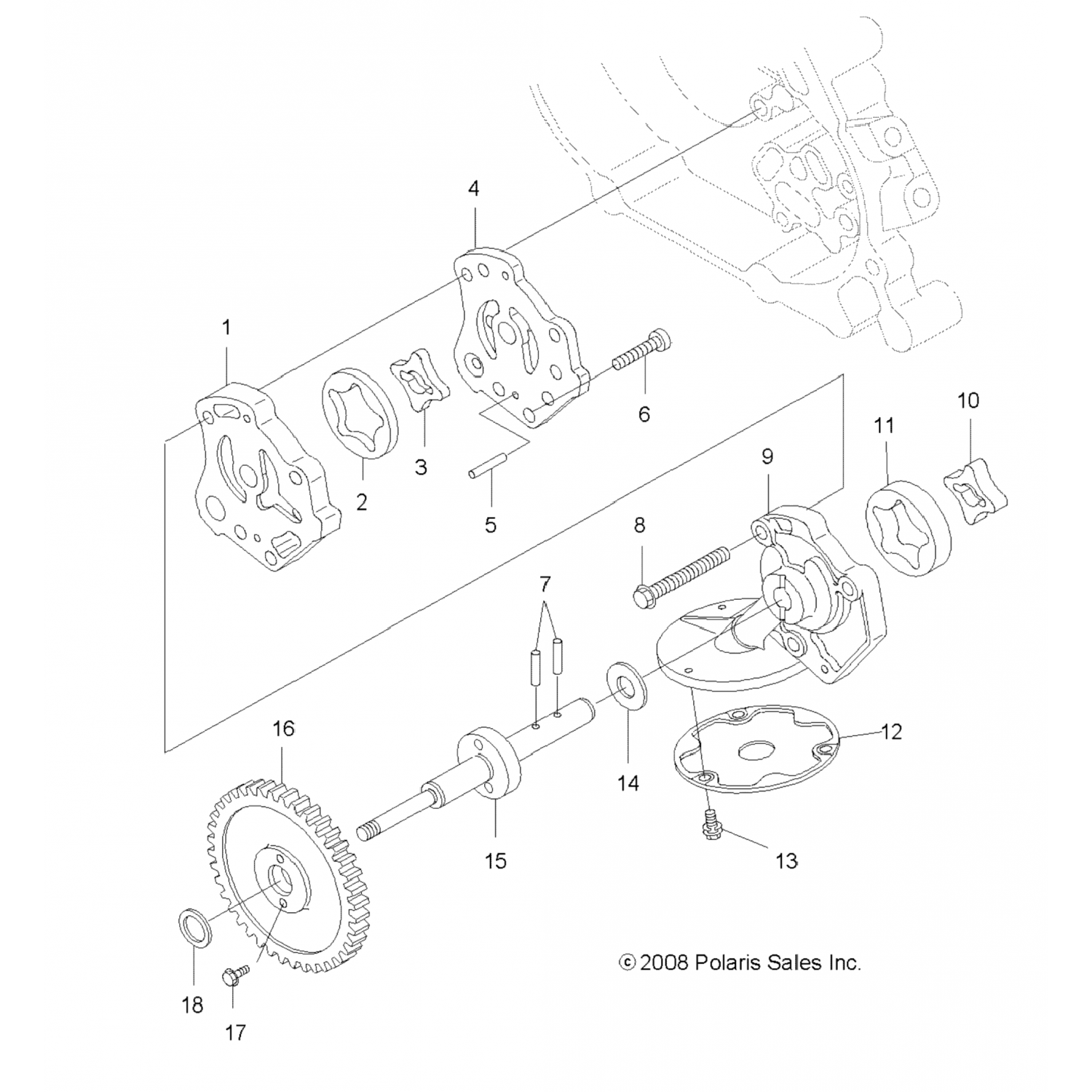 3084962 Polaris Болт и шайба,