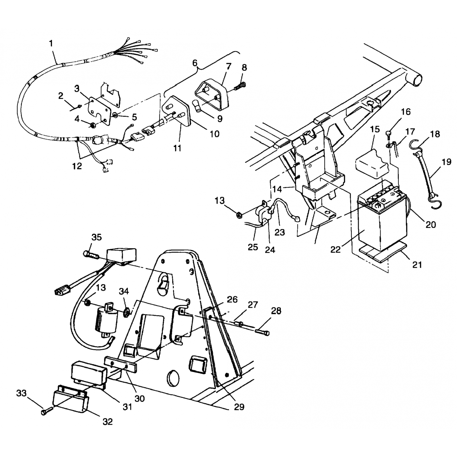 4040056 Polaris Плата, клемма