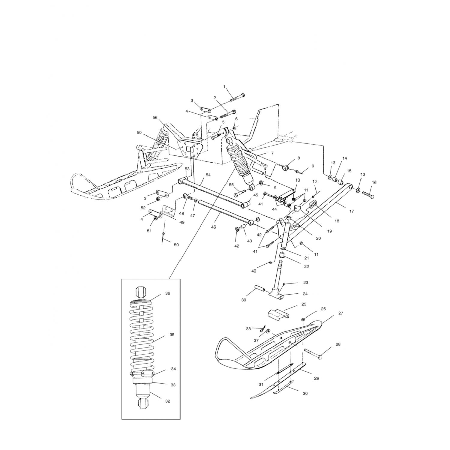 5224749067 Polaris Штанга, шарнир, 9/16(x-12)blk 5224749-067