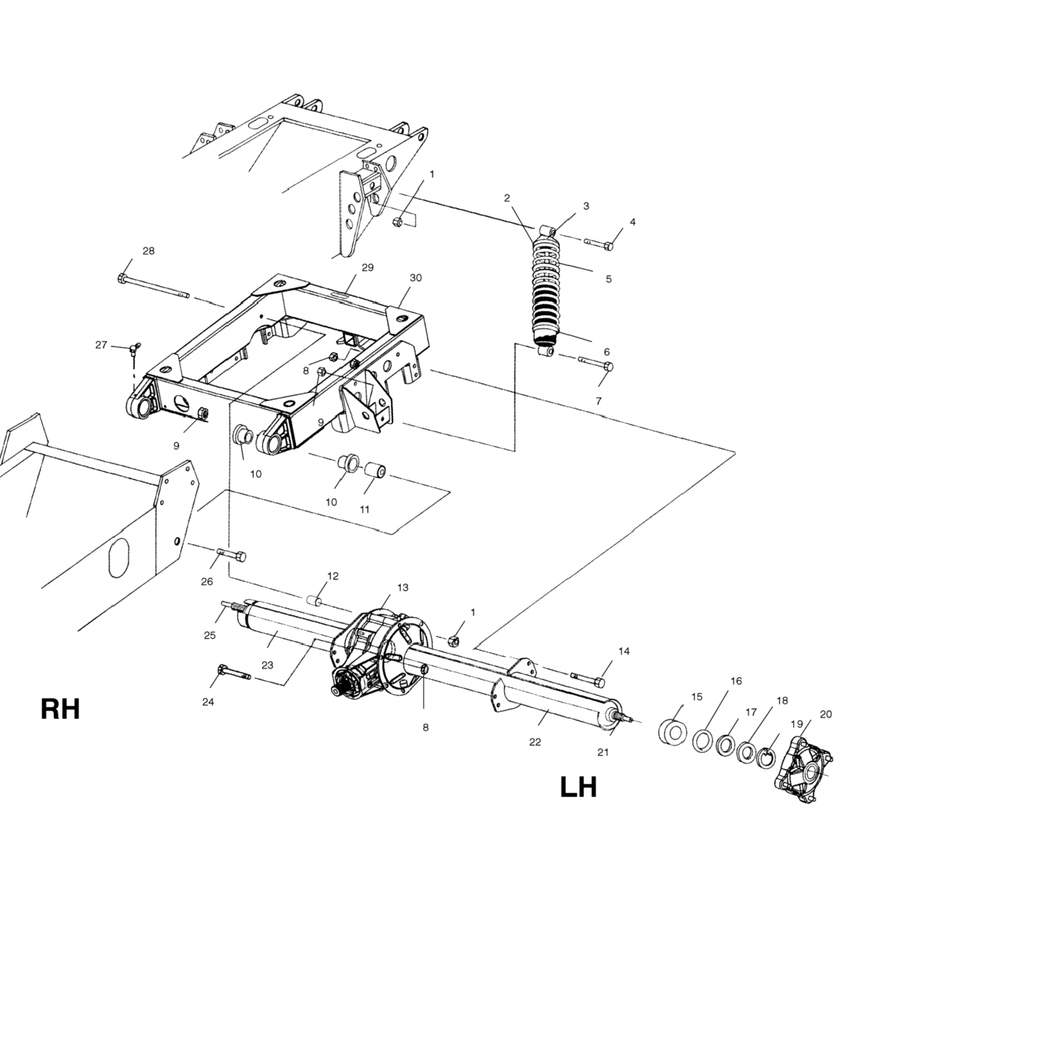 7517558 Polaris Болт, плечо