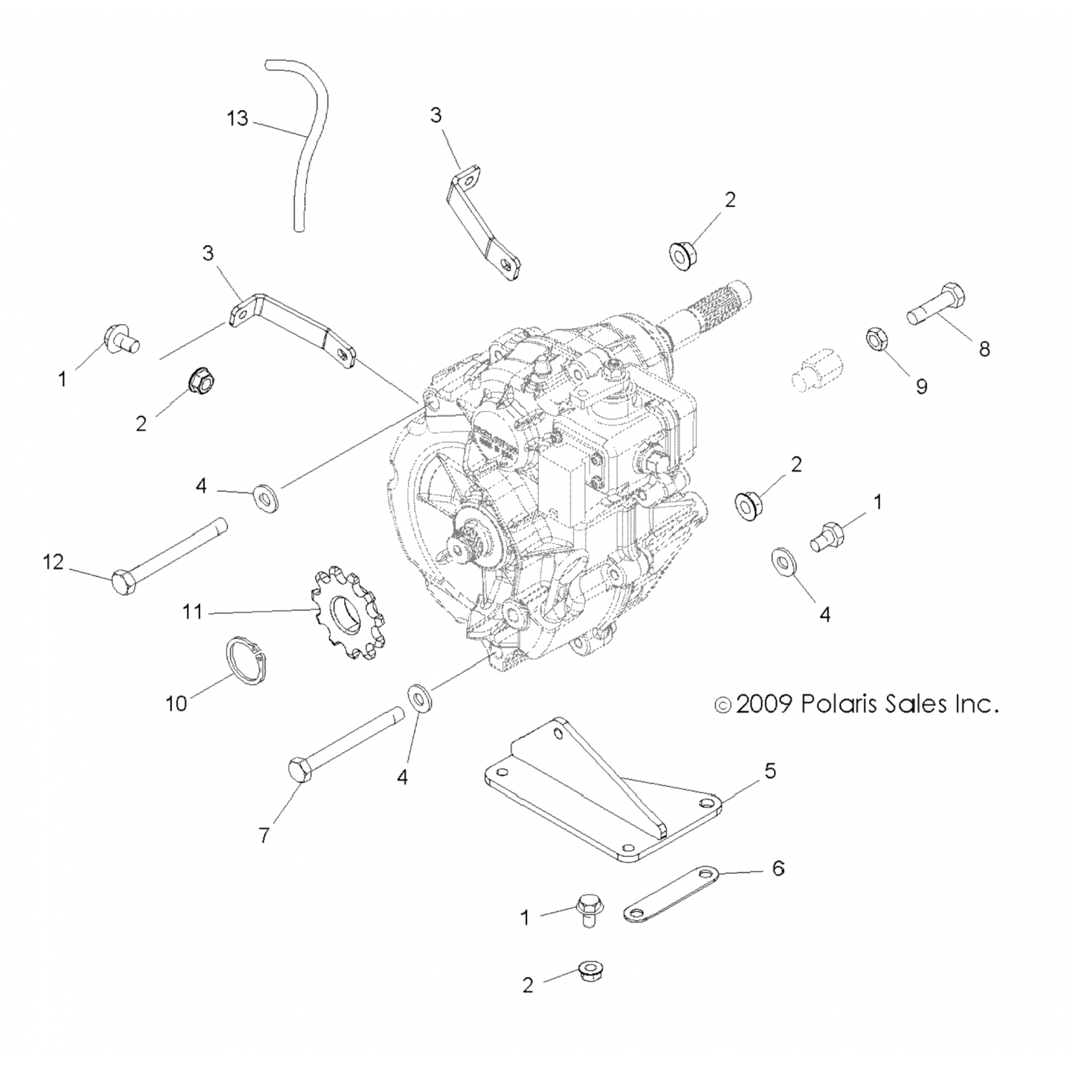 5248185 Polaris Бркт-трансмиссия мнт
