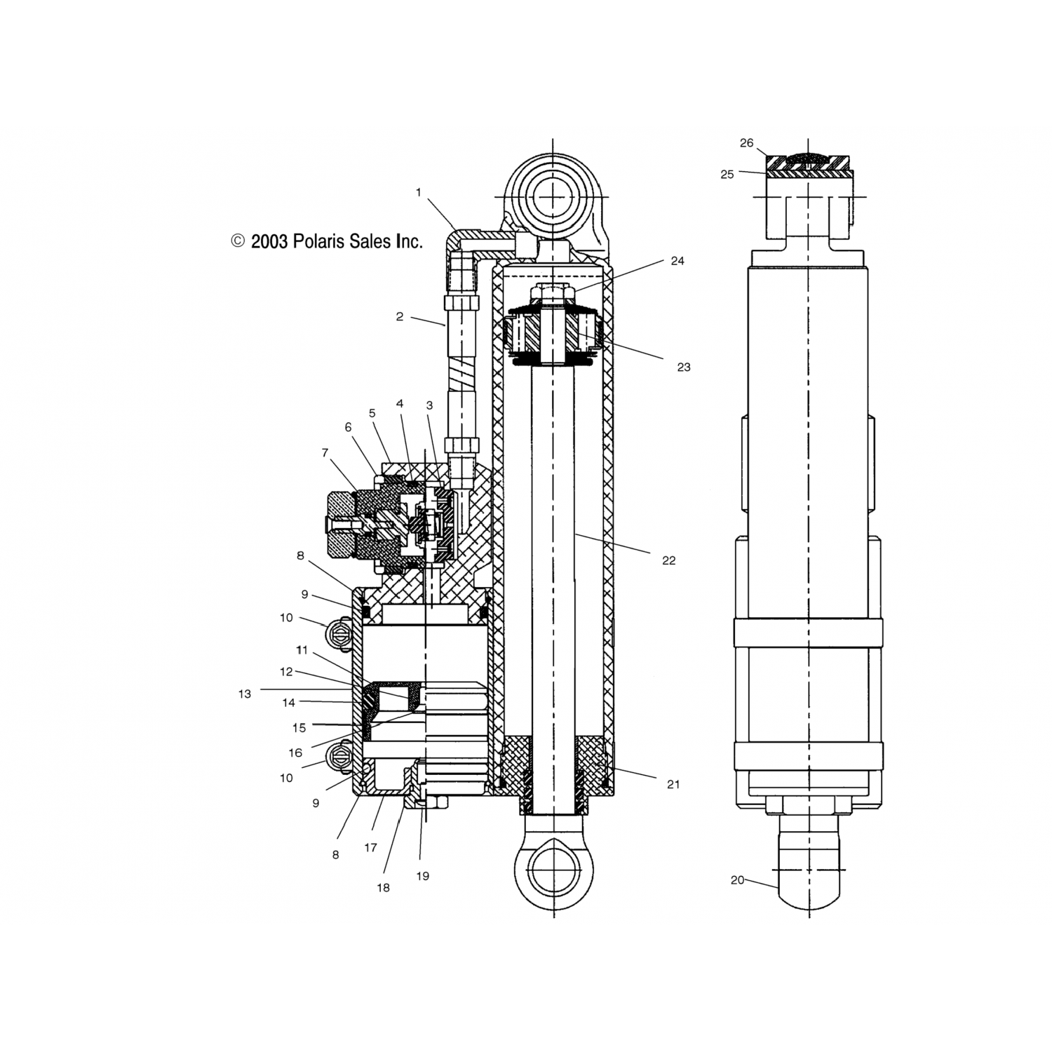 1700144 Polaris Заглушка концевой защелки
