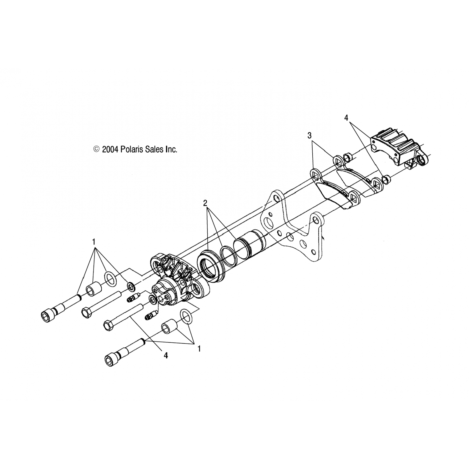 1910898 Polaris Суппорт,тормозной,lh,1,187,9ww