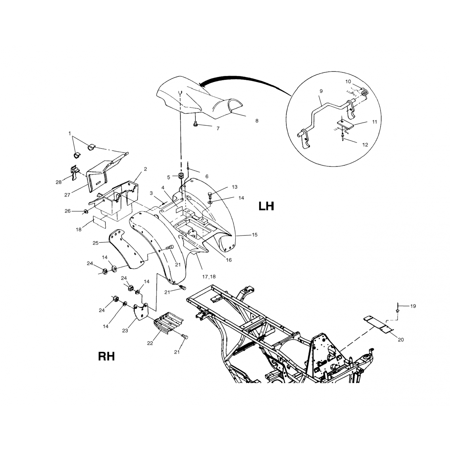 5433424053 Polaris Кабина-держатель, mod, gen2, med ylw 5433424-053