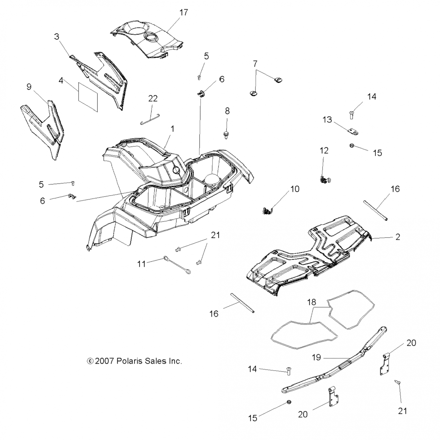 5437931455 Polaris крышка топливного бака, погружение, нбу 5437931-455