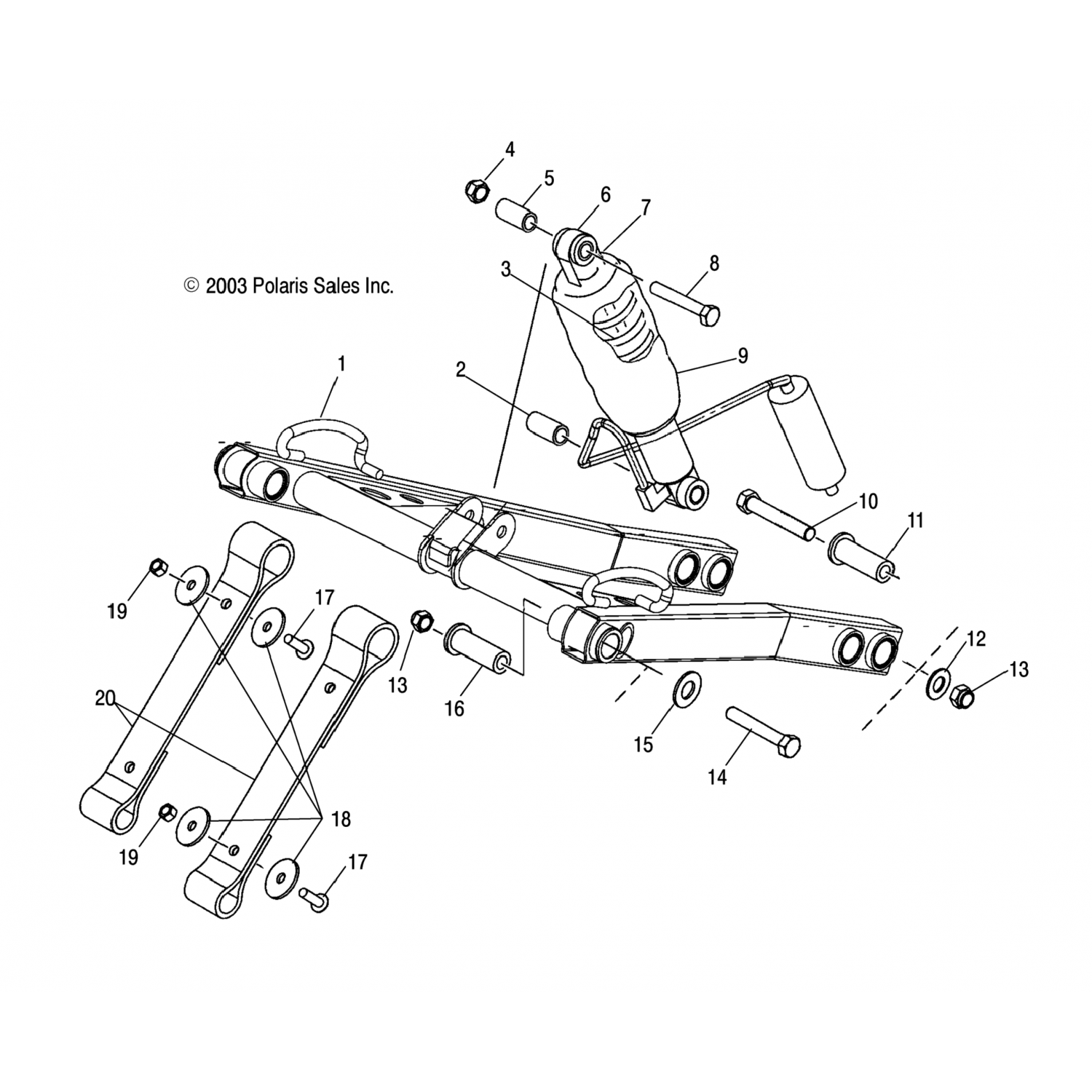 7042091067 Polaris Пружина, 160#x7", черный 7042091-067