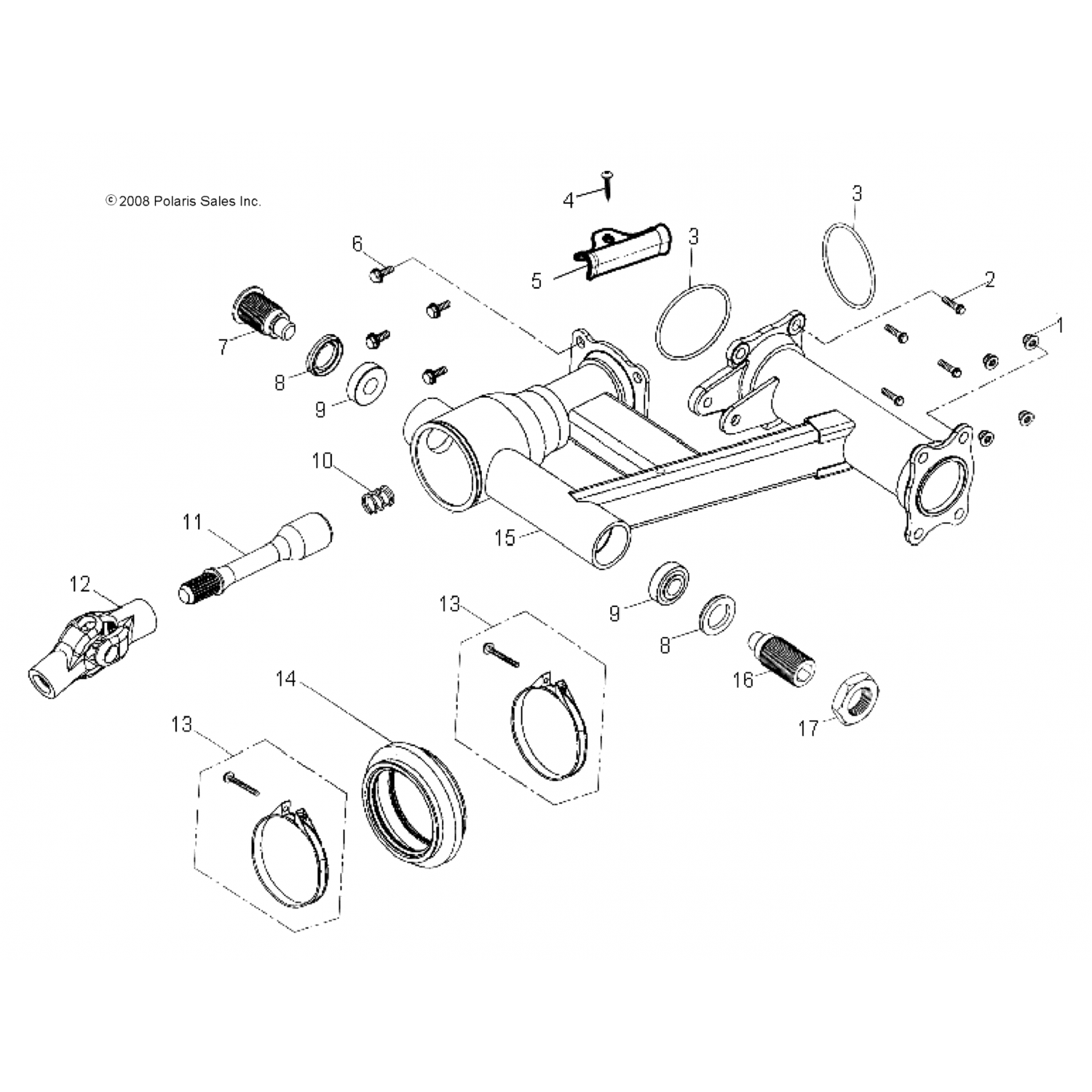 0452606 Polaris Приводной вал
