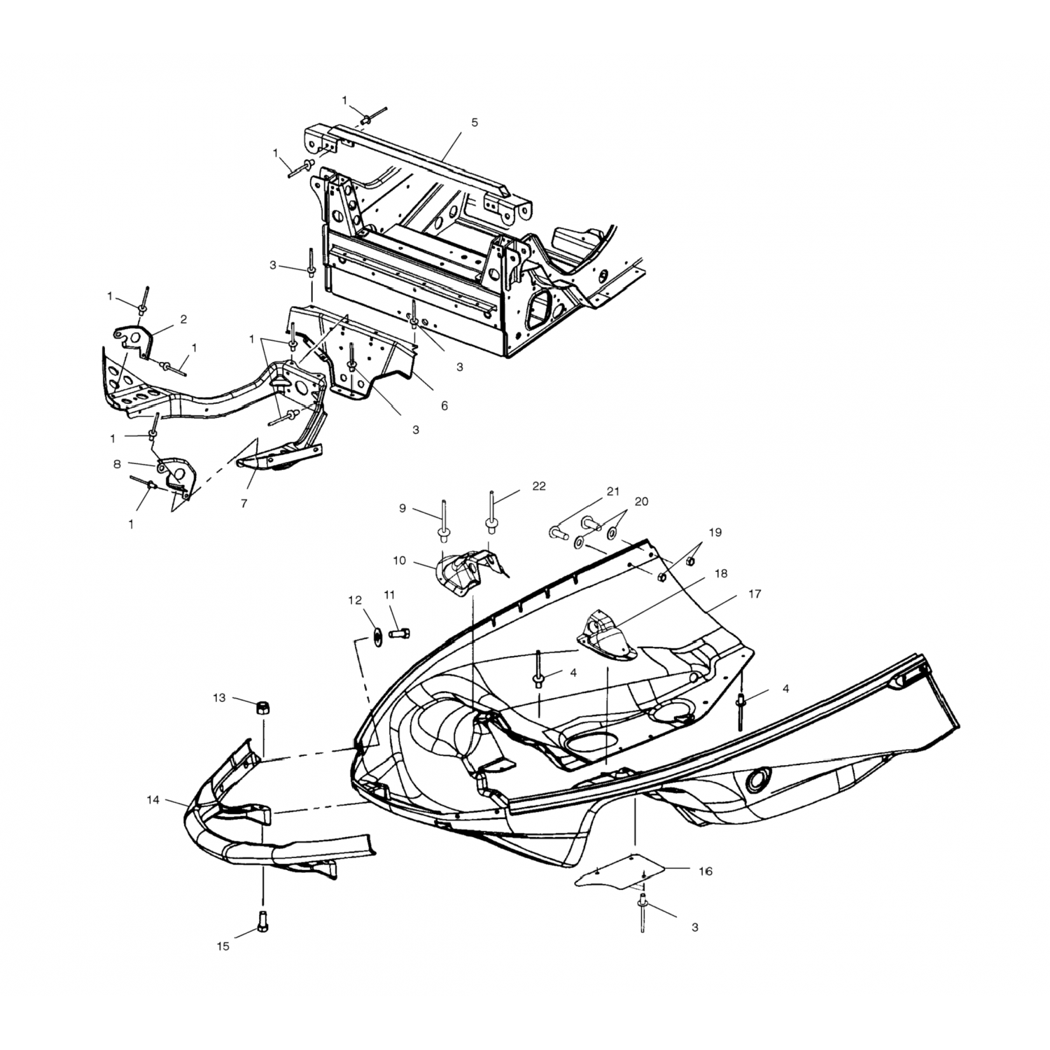 5434102 Polaris Крышка-амортизатор башни, rh
