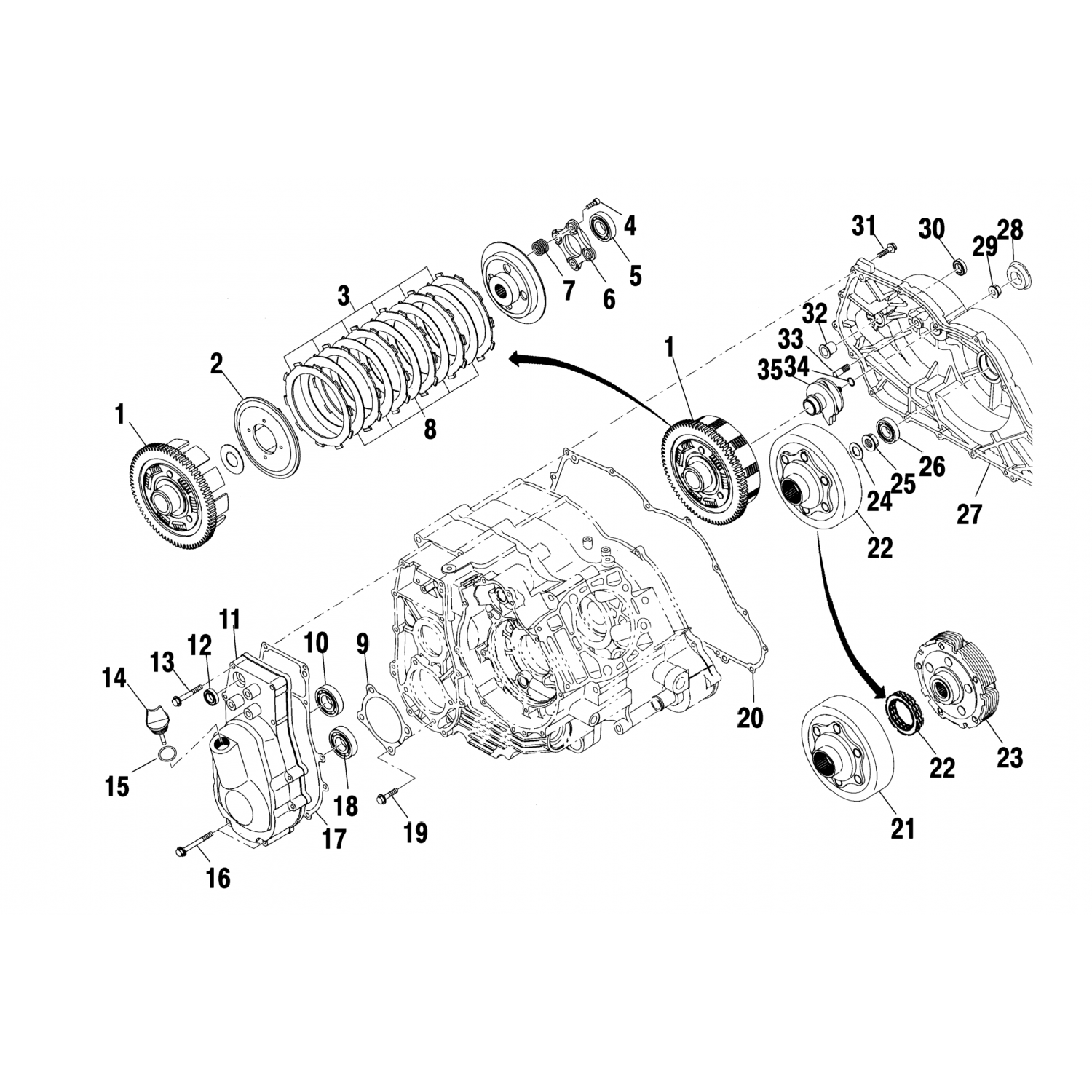 3086284 Polaris Прокладка крышки сцепления