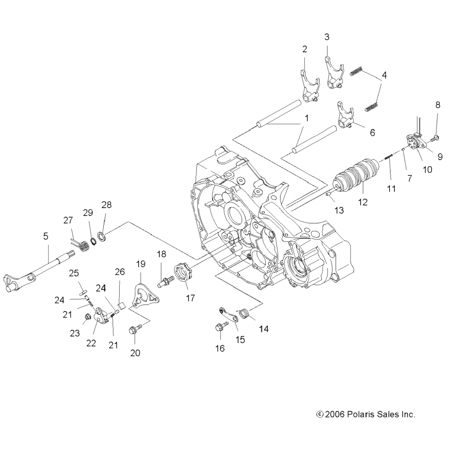 3089643 Polaris Вилка, переключение, главная