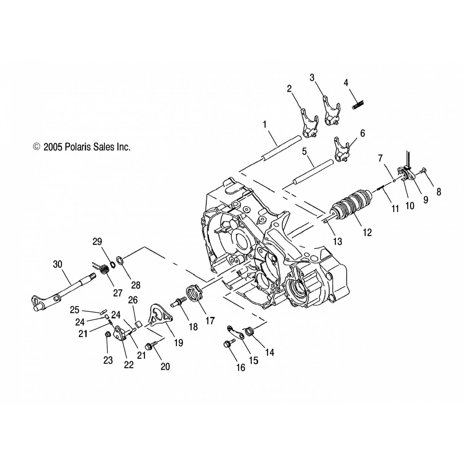 3089708 Polaris Вилка, переключение, главная