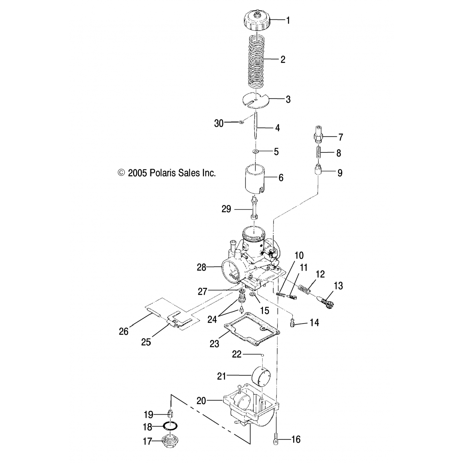 3130020 Polaris Прокладка, поплавковая камера
