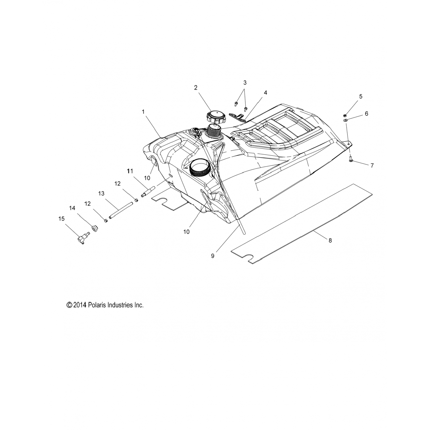 7052455 Polaris Фтг-90, 1/4 наружный x3/8, декс