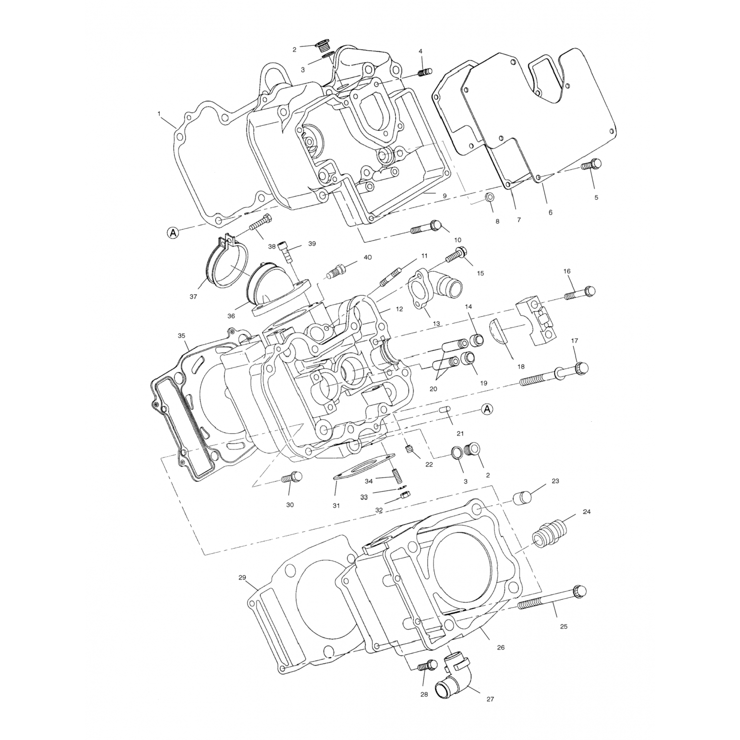 3086152 Polaris Прокладка-головка