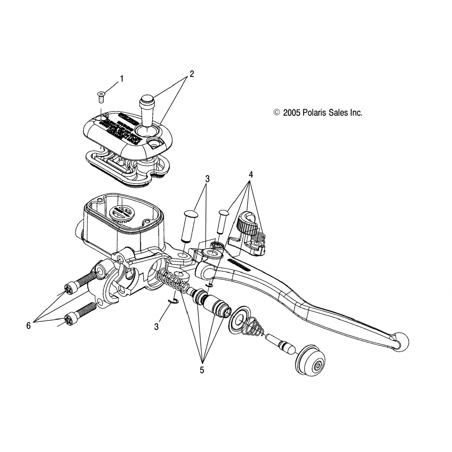 2202406 Polaris Комплект рычага цилиндра, hb3p
