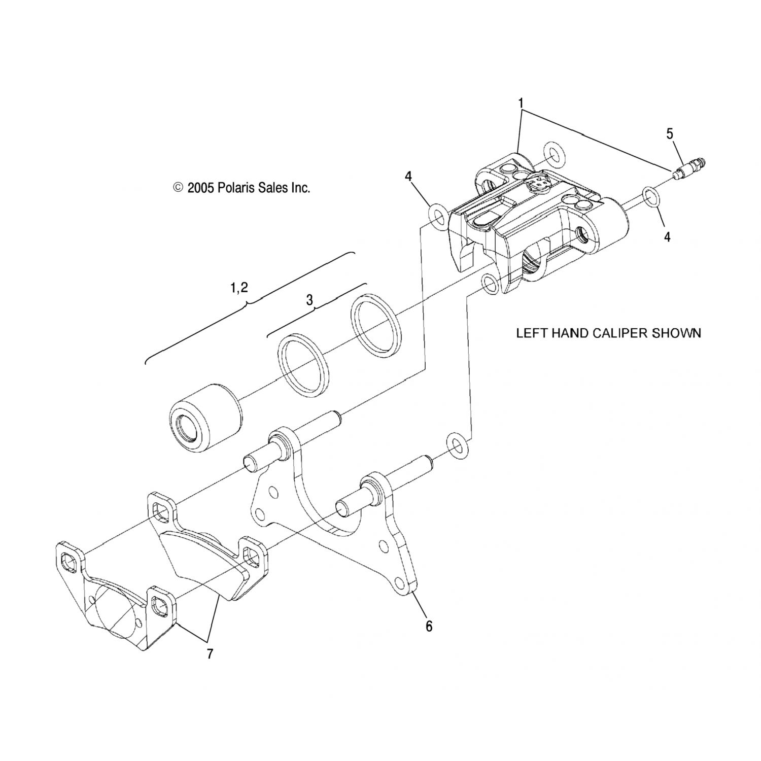 2203047 Polaris Комплект-поршень и уплотнения,hb,1,25