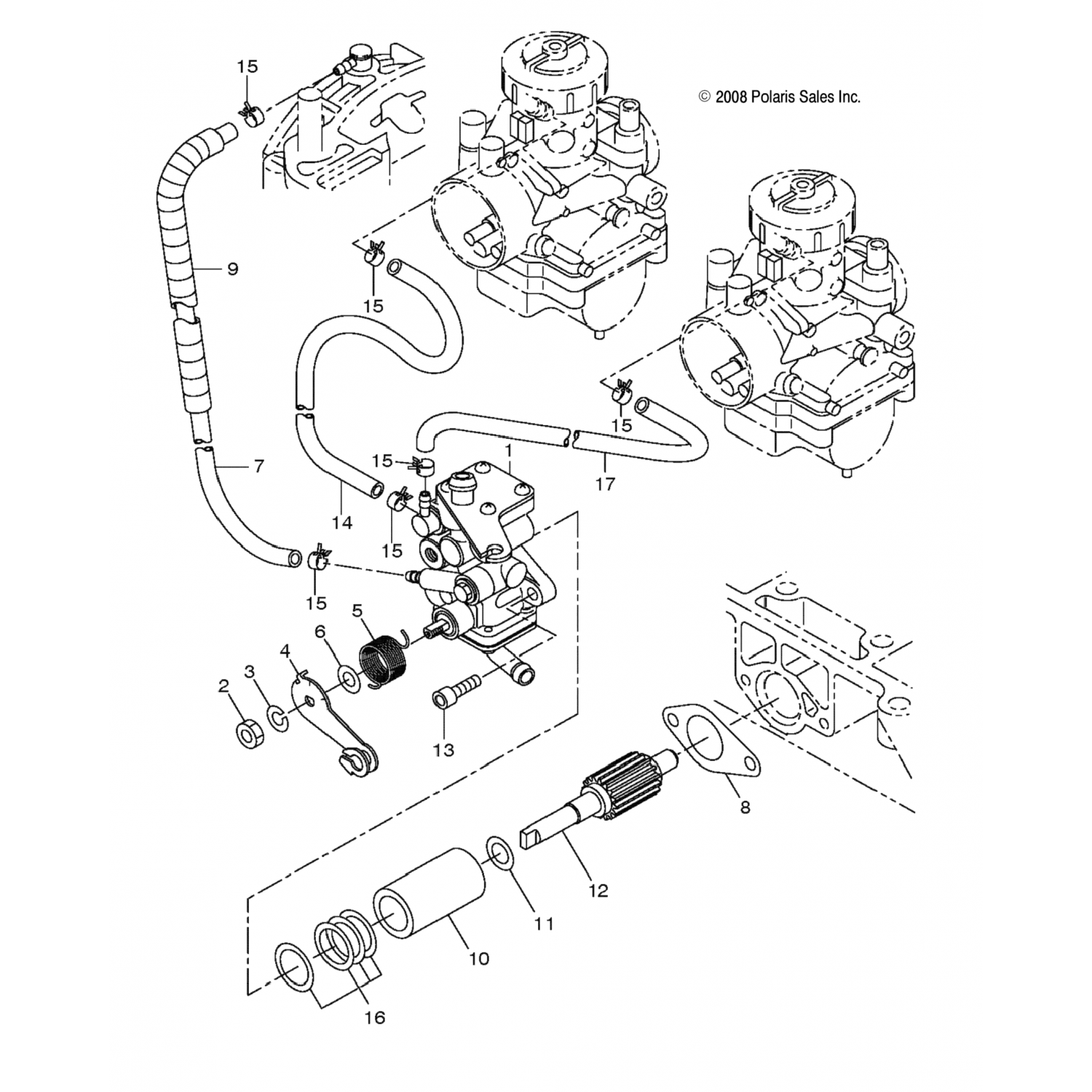 3089227 Polaris Рычаг управления