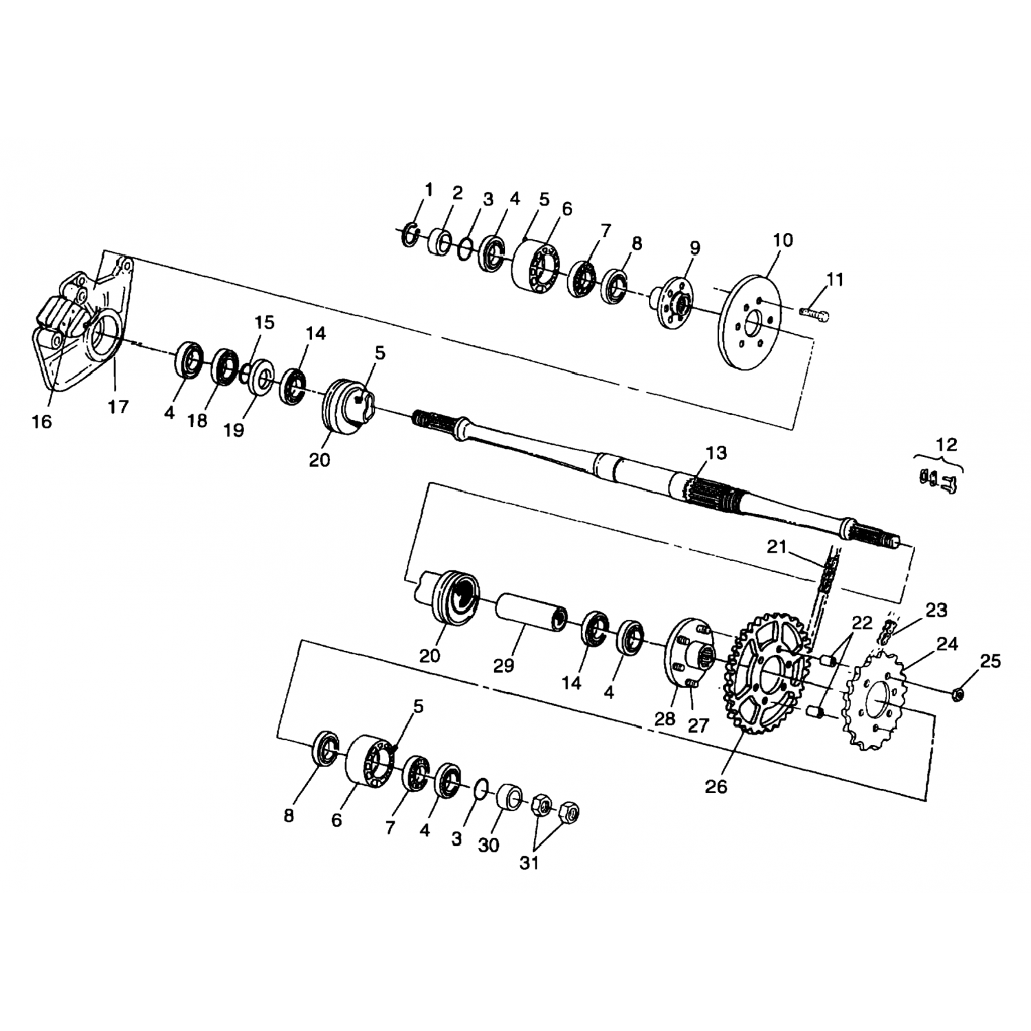 5130945 Polaris Корпус, поворотный рычаг
