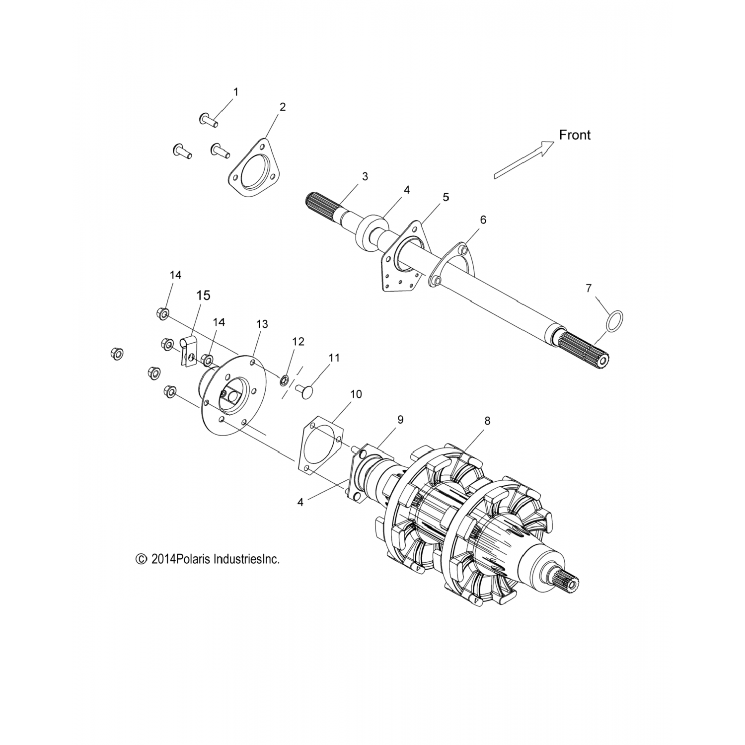 5246960 Polaris Корпус привода