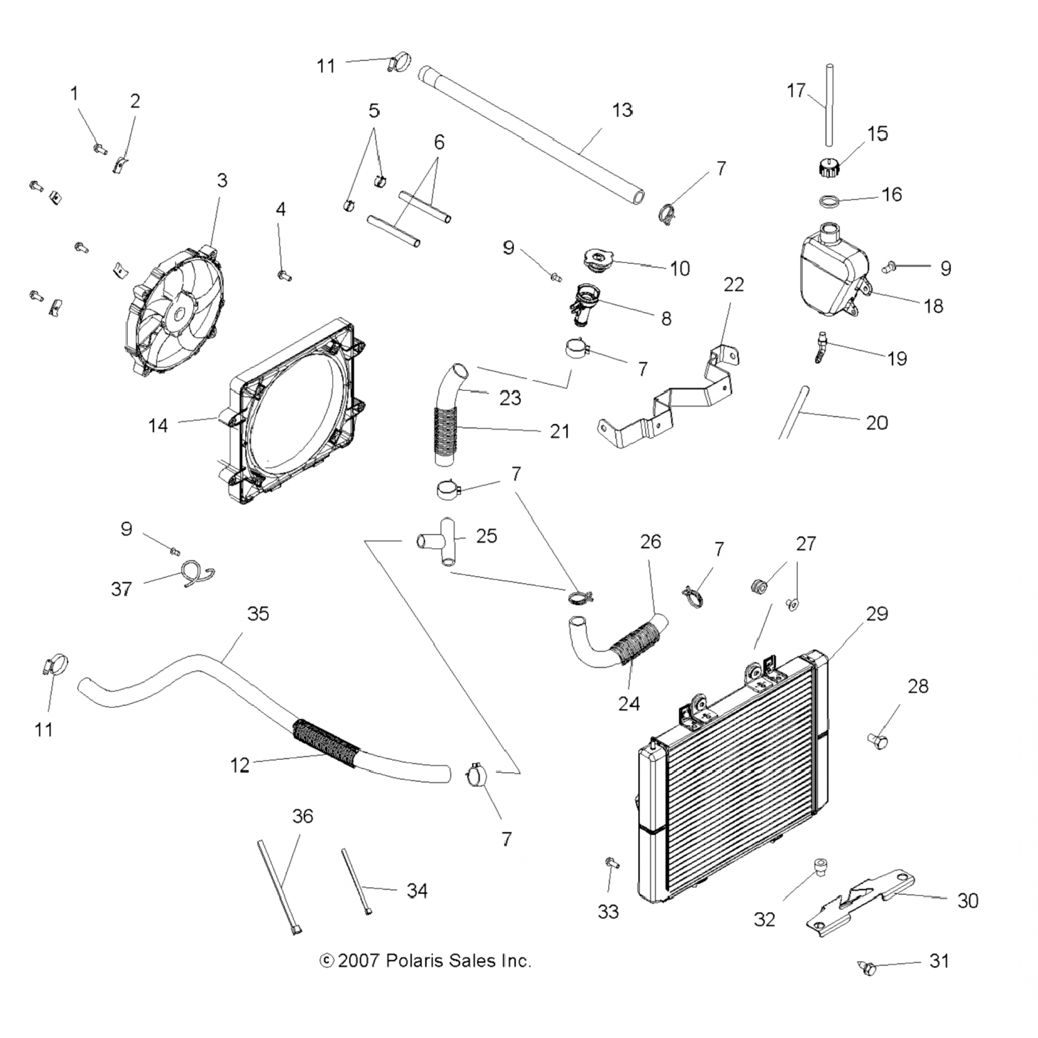 5413684 Polaris Шланг-20r3, 1,0 ид x 29,0