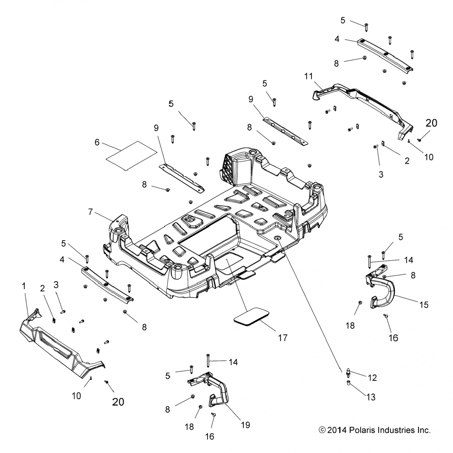 5436491070 Polaris Ручка пассажира, lh, blk 5436491-070