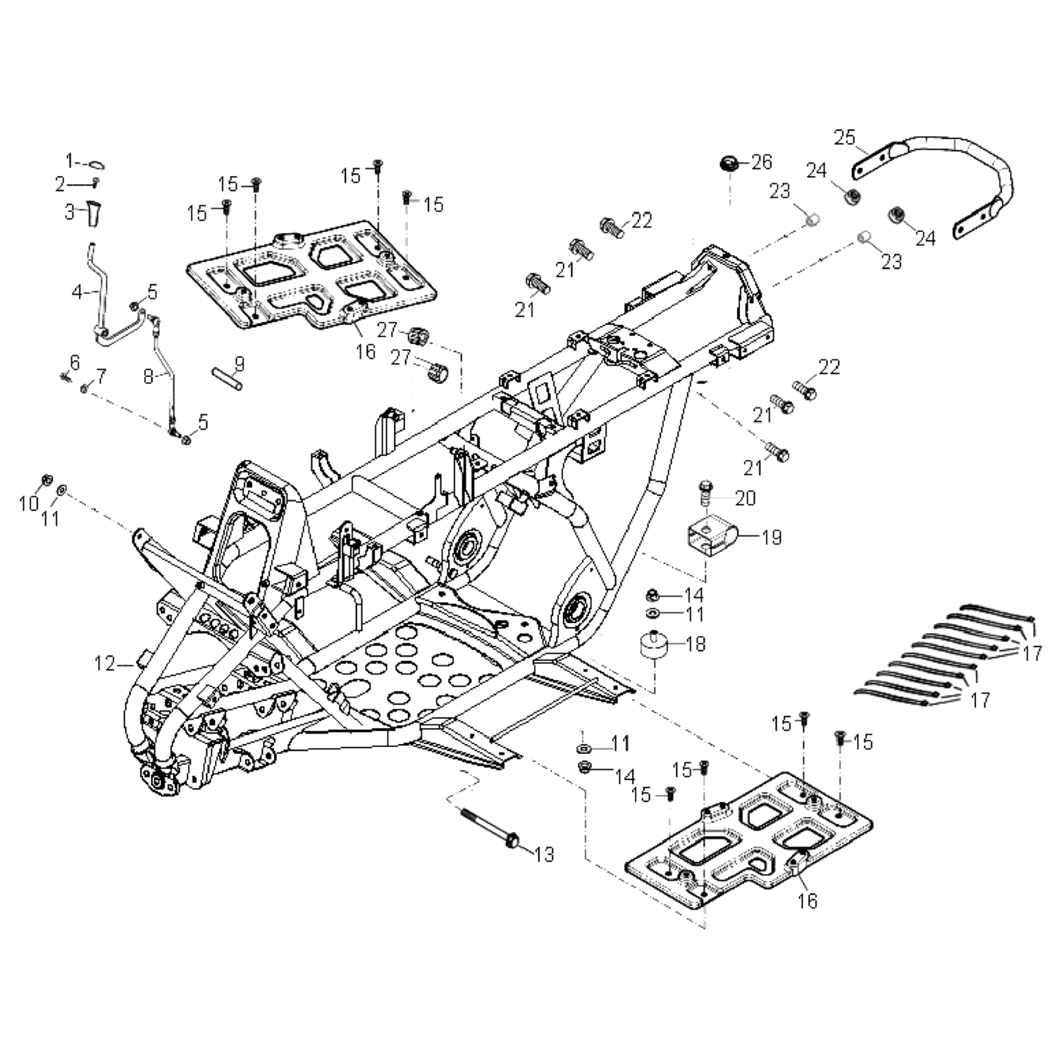 0453218 Polaris Рычаг переключения