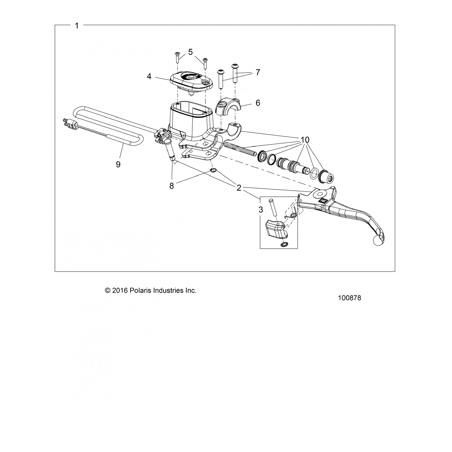 2202794 Polaris Комплект-тормозной фонарь 98-16756