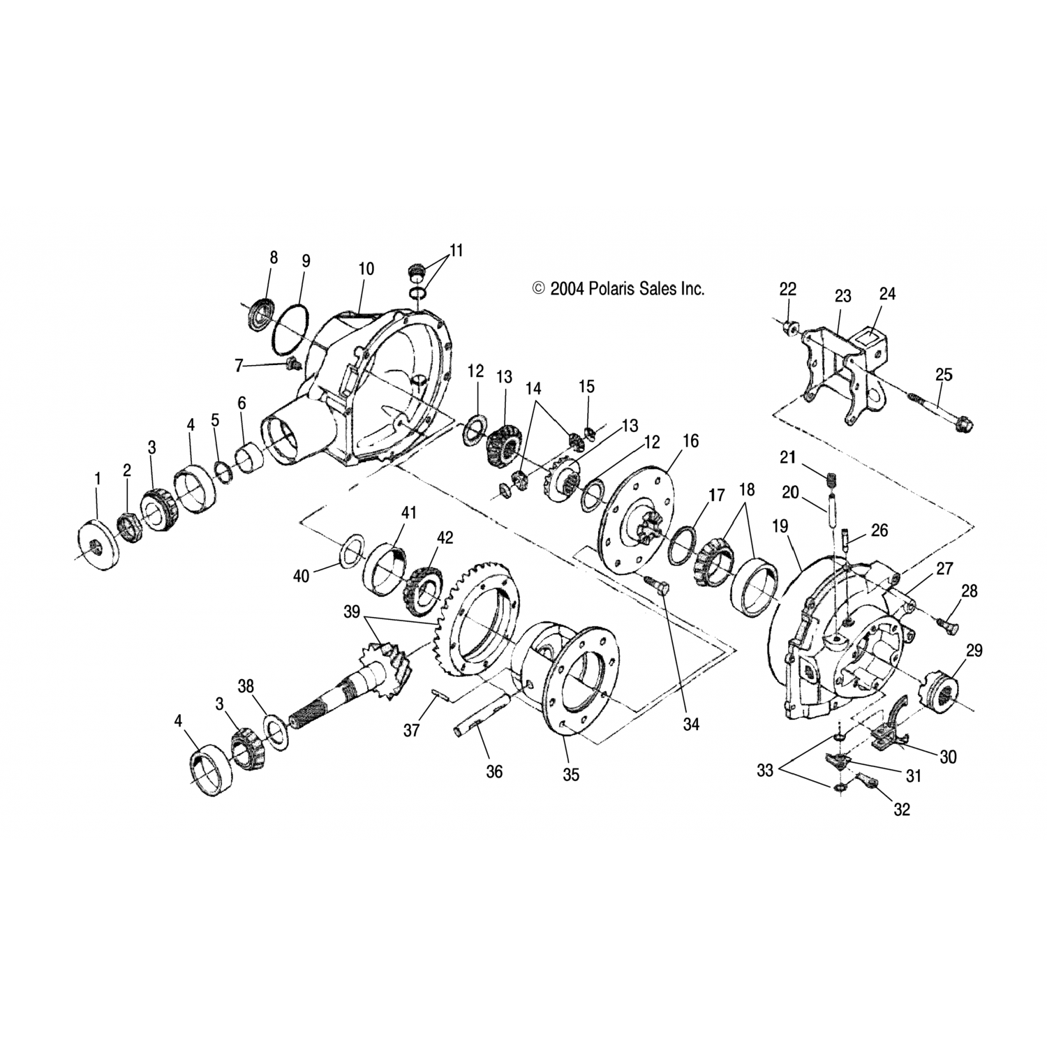 2875333 Polaris Комплект дифференциала, регулировочная прокладка