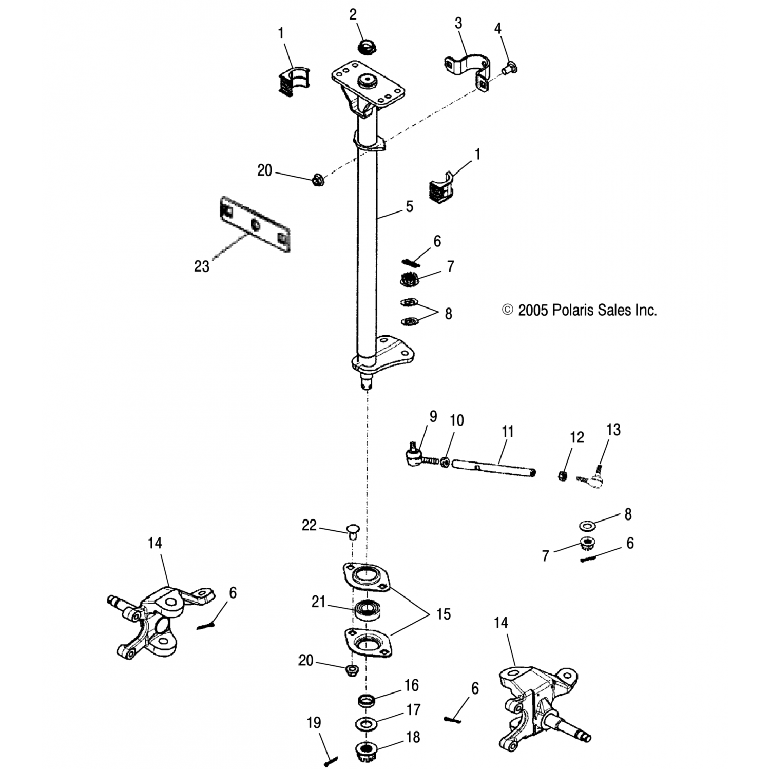 0452275 Polaris поворотный кулак феникс, rh, 5133039a