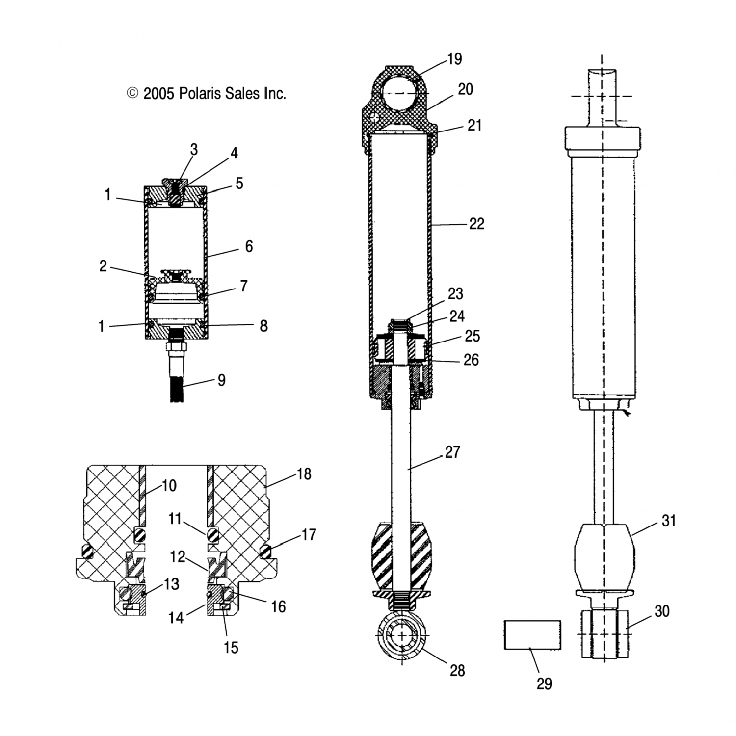 1500160 Polaris Резервуар, торцевая крышка,