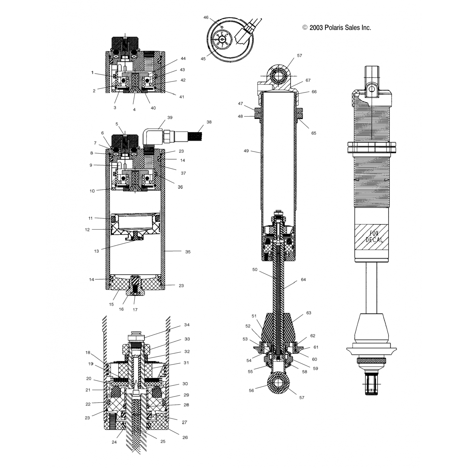 1500581 Polaris Шток-измеритель