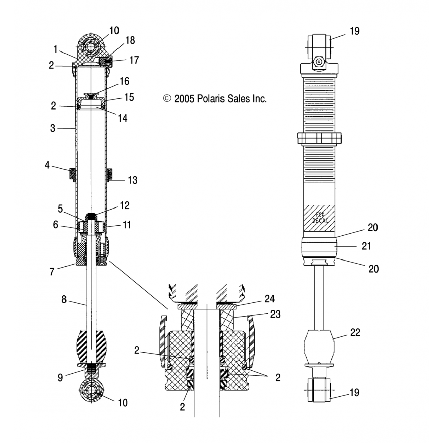 1500587 Polaris Кольцо предварительной нагрузки, зажимная гайка