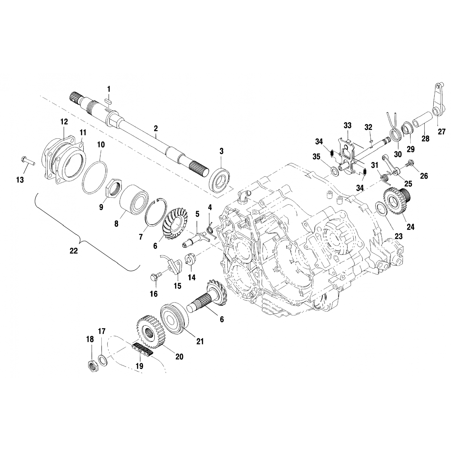3086919 Polaris Рычаг реверса, асма
