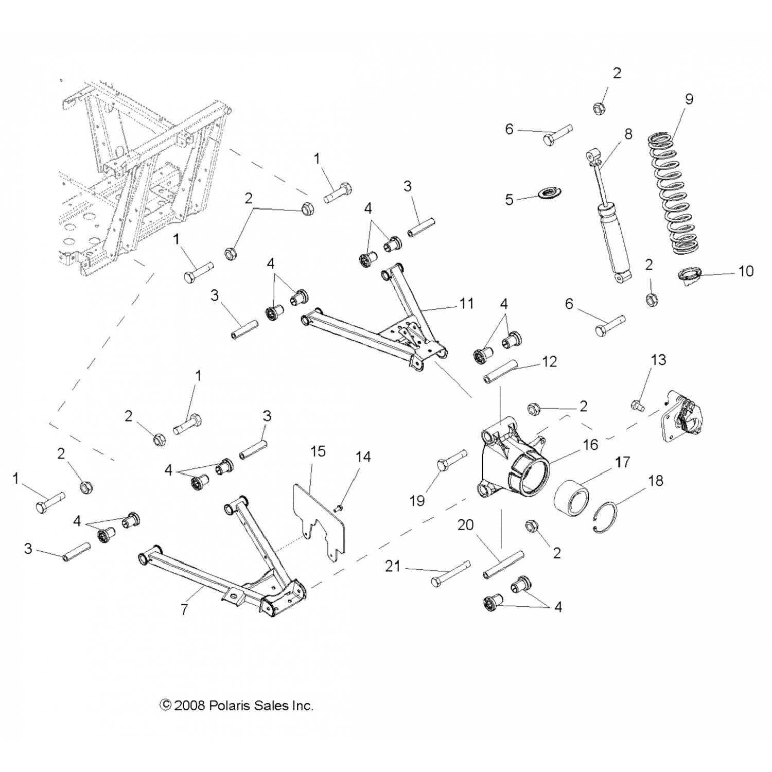 5252916 Polaris Стопорная пружина, сталь