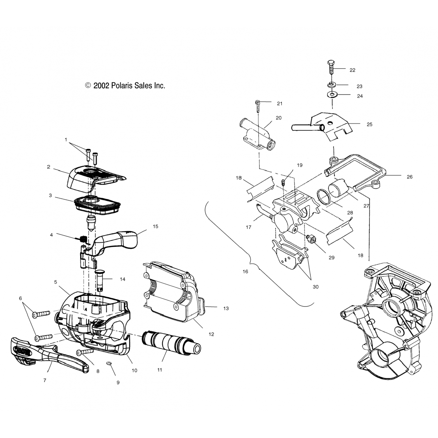 1012849 Polaris Направляющая троса, cc-z