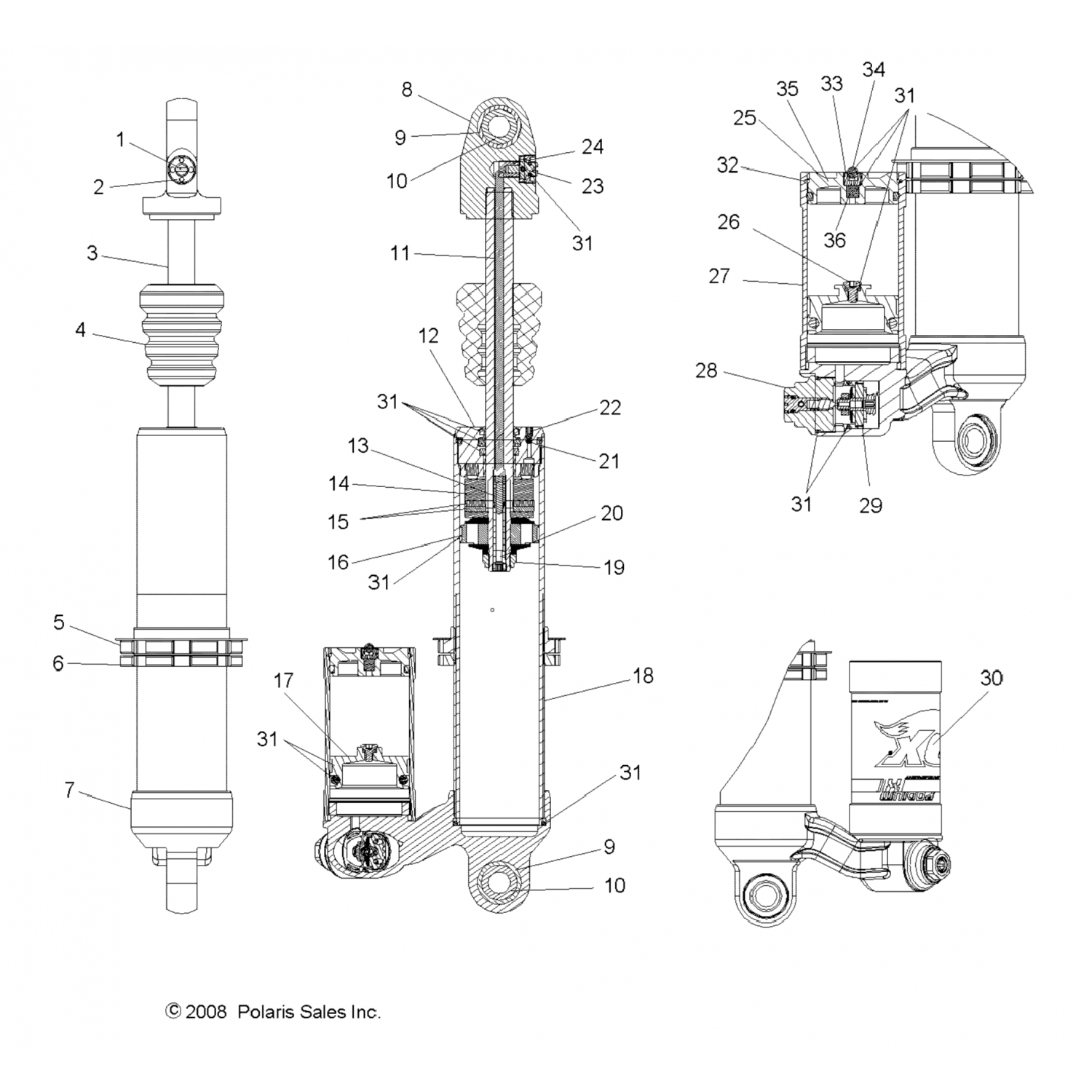 1500803 Polaris Шток, дозатор (210-37-036)