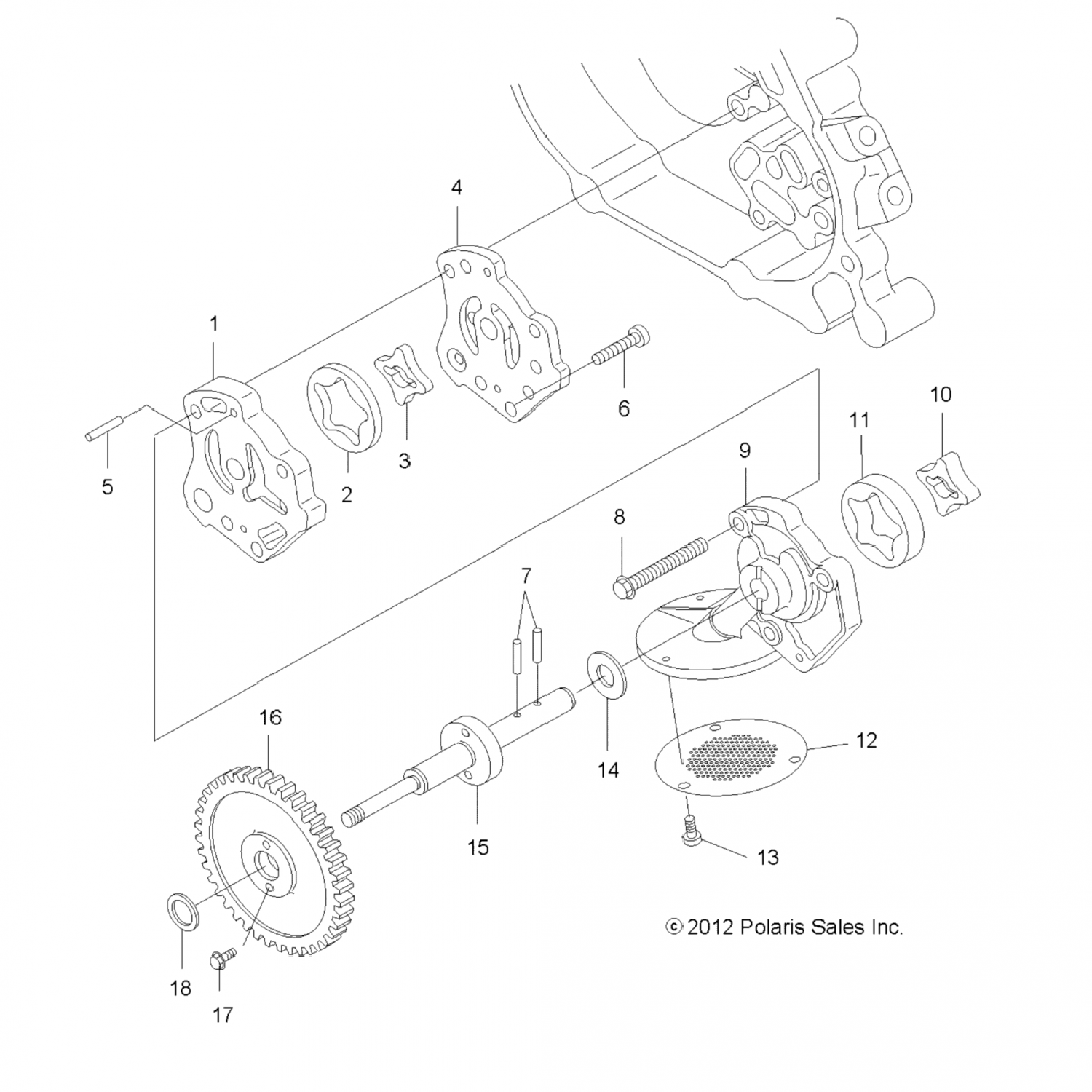 3084948 Polaris Ротор, внутренний, подача