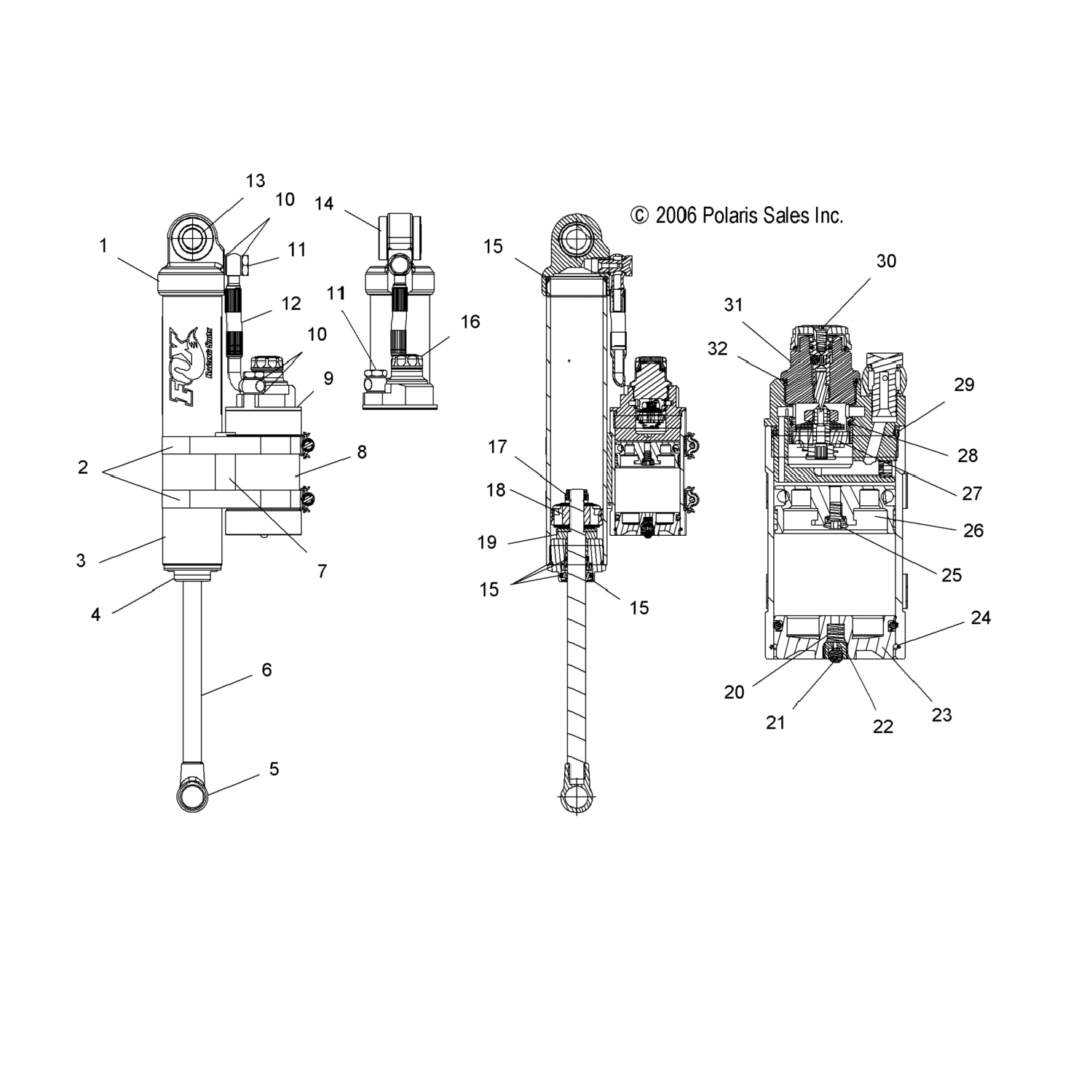 1500779 Polaris Вал ,5x8,15 тлг 229-28-013