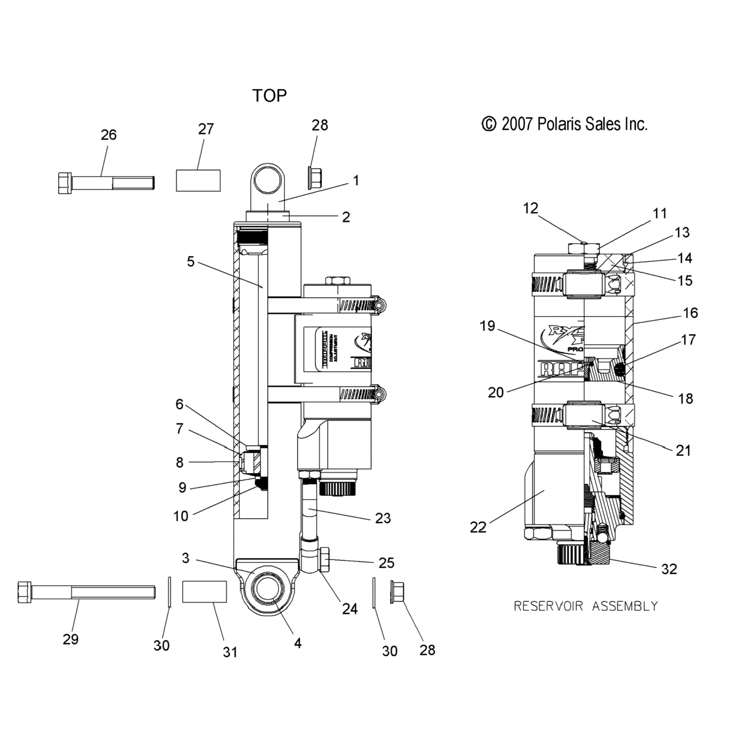 1700268 Polaris Вал (pbnj00194)