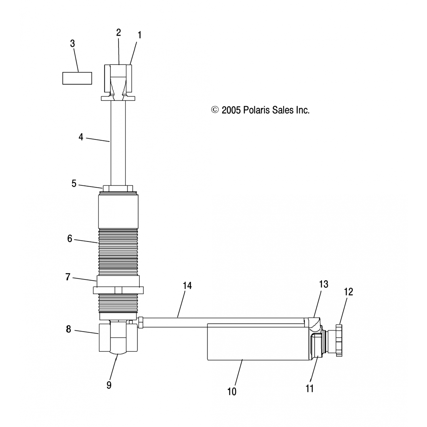 1800227 Polaris Вал-,62x6,5