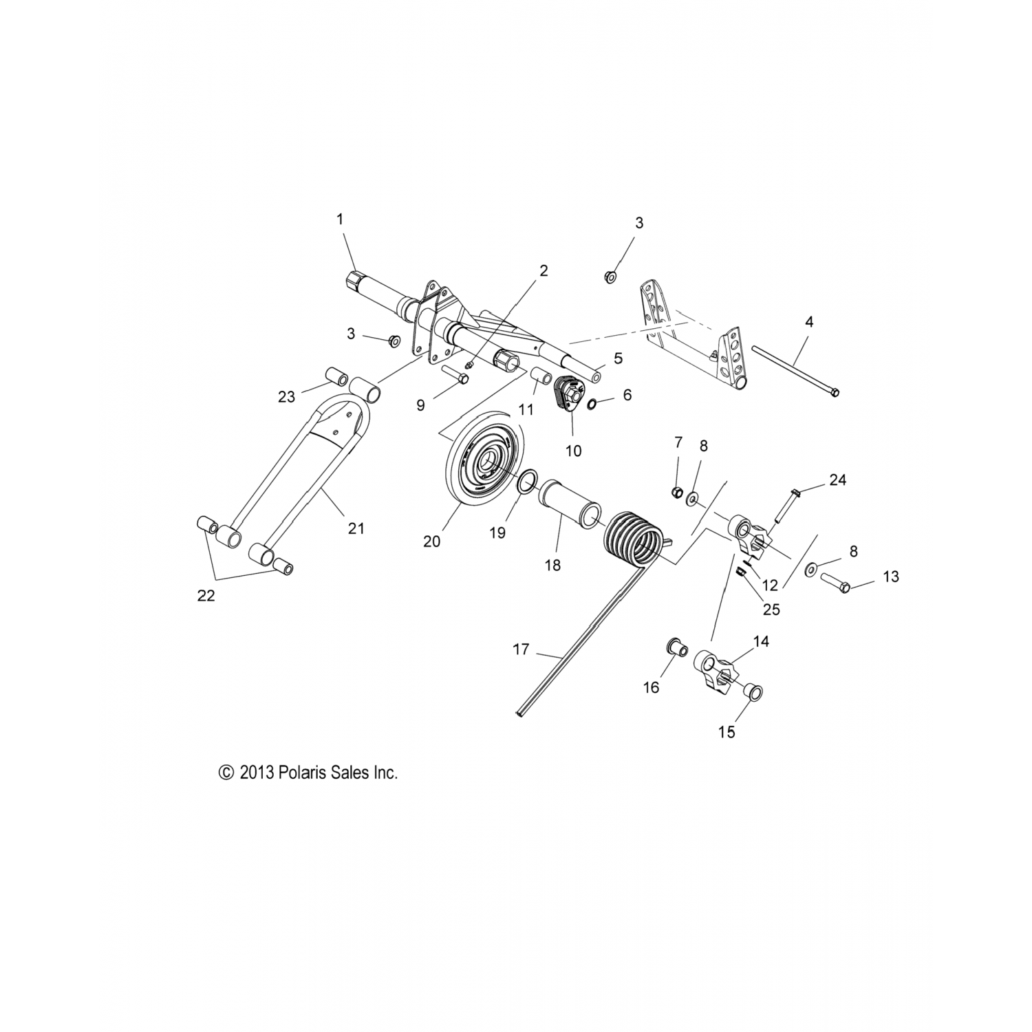 5133973 Polaris Вал,740x,390x7,965,6066