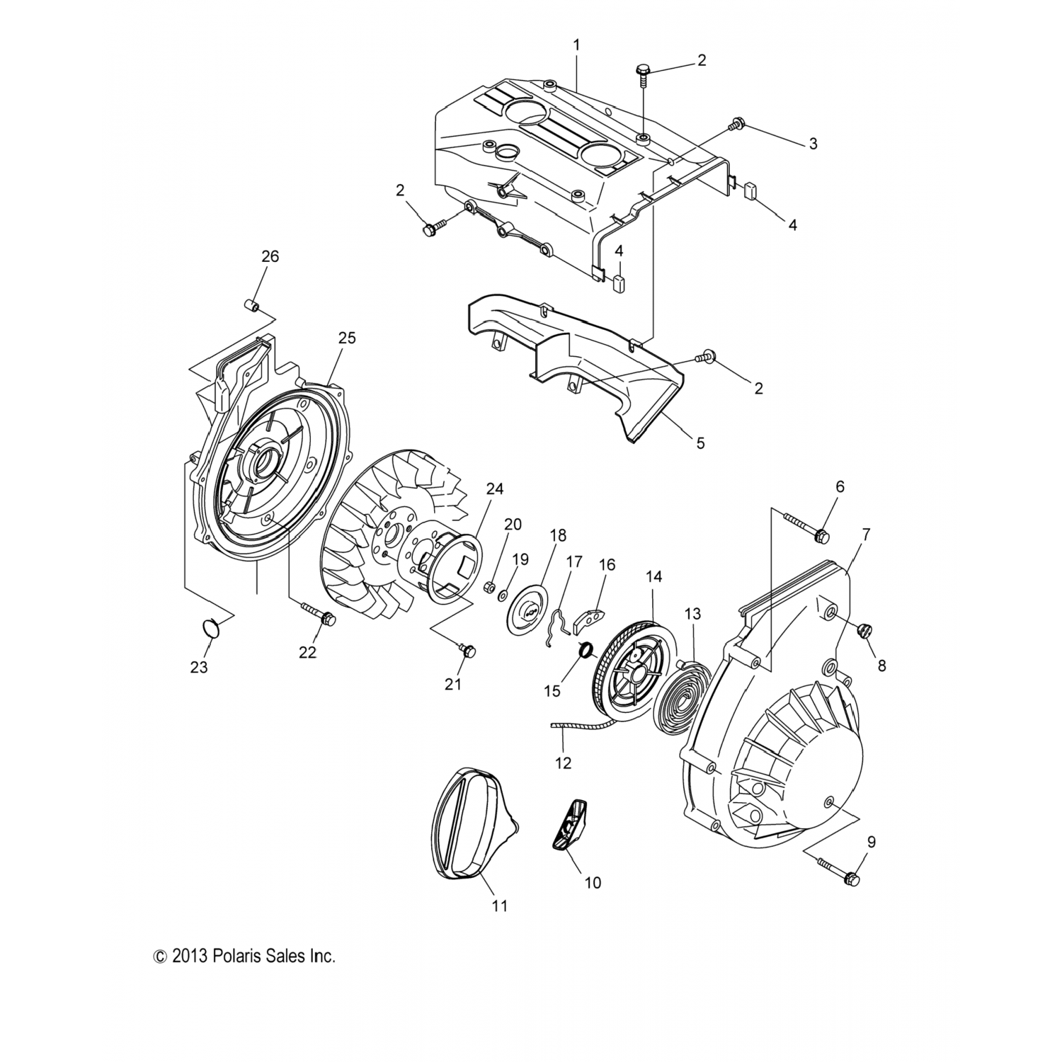 3083376 Polaris Пружина, спираль *