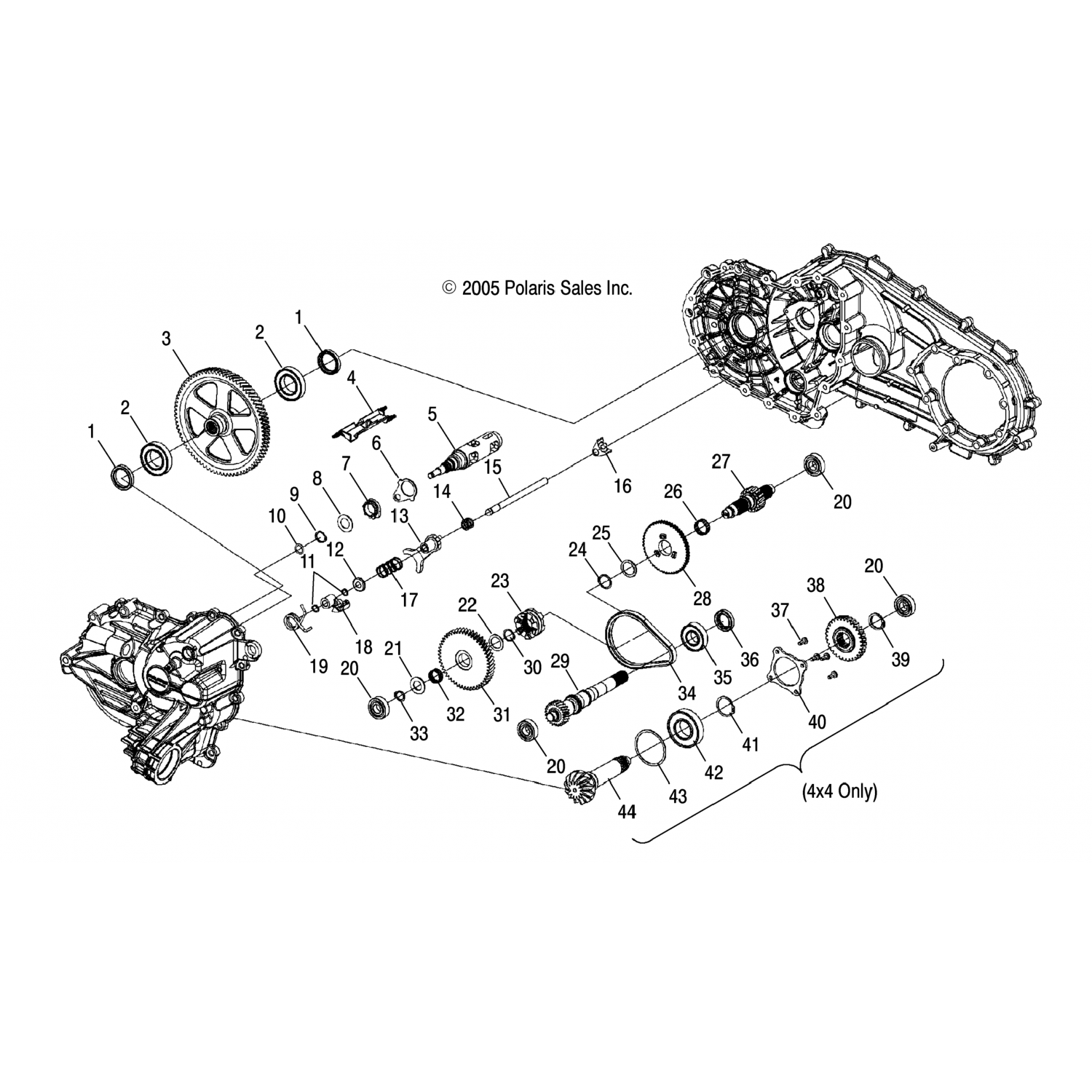 3234255 Polaris Пружина, торсионная