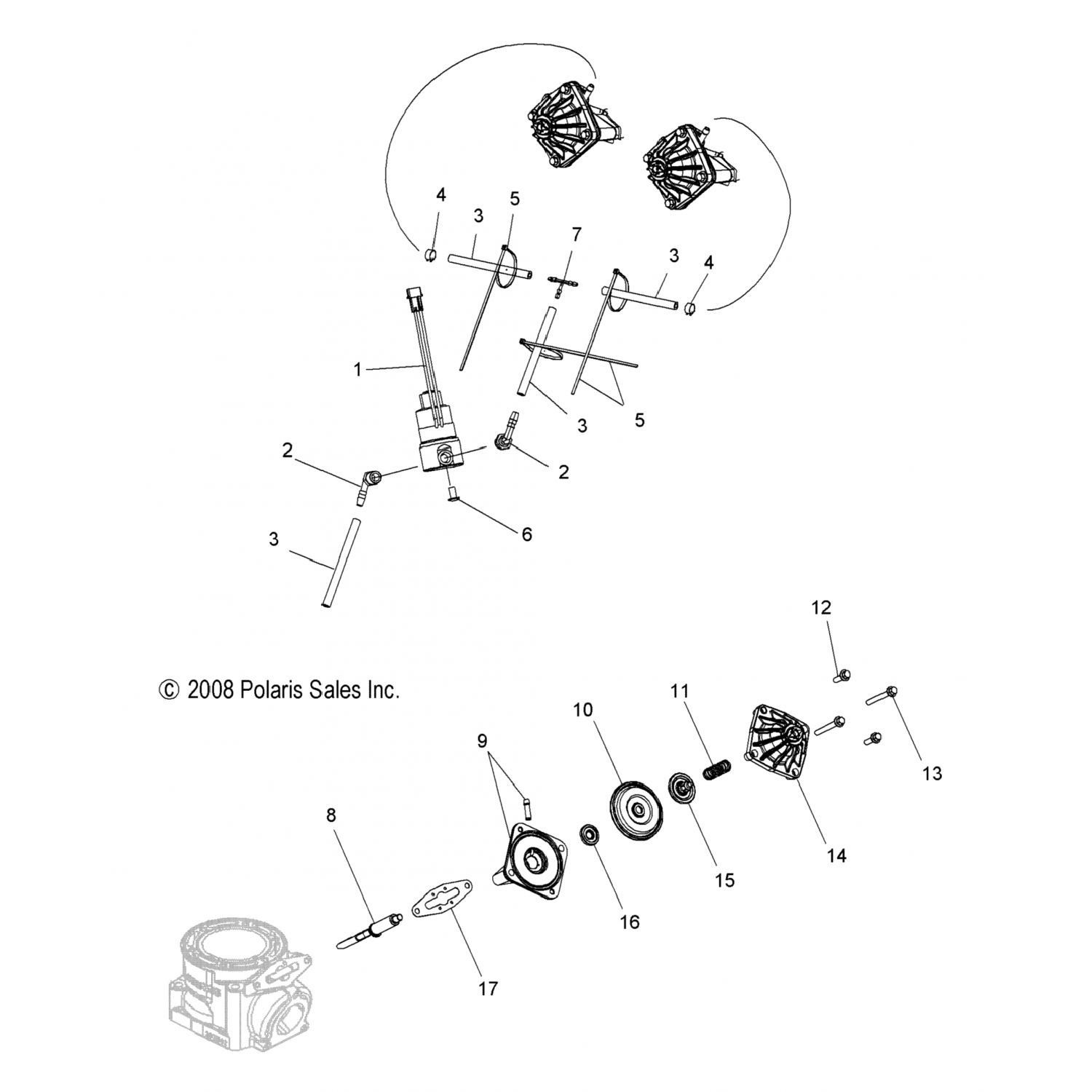 5135519 Polaris Клапан-гильотина 600ho ss mach