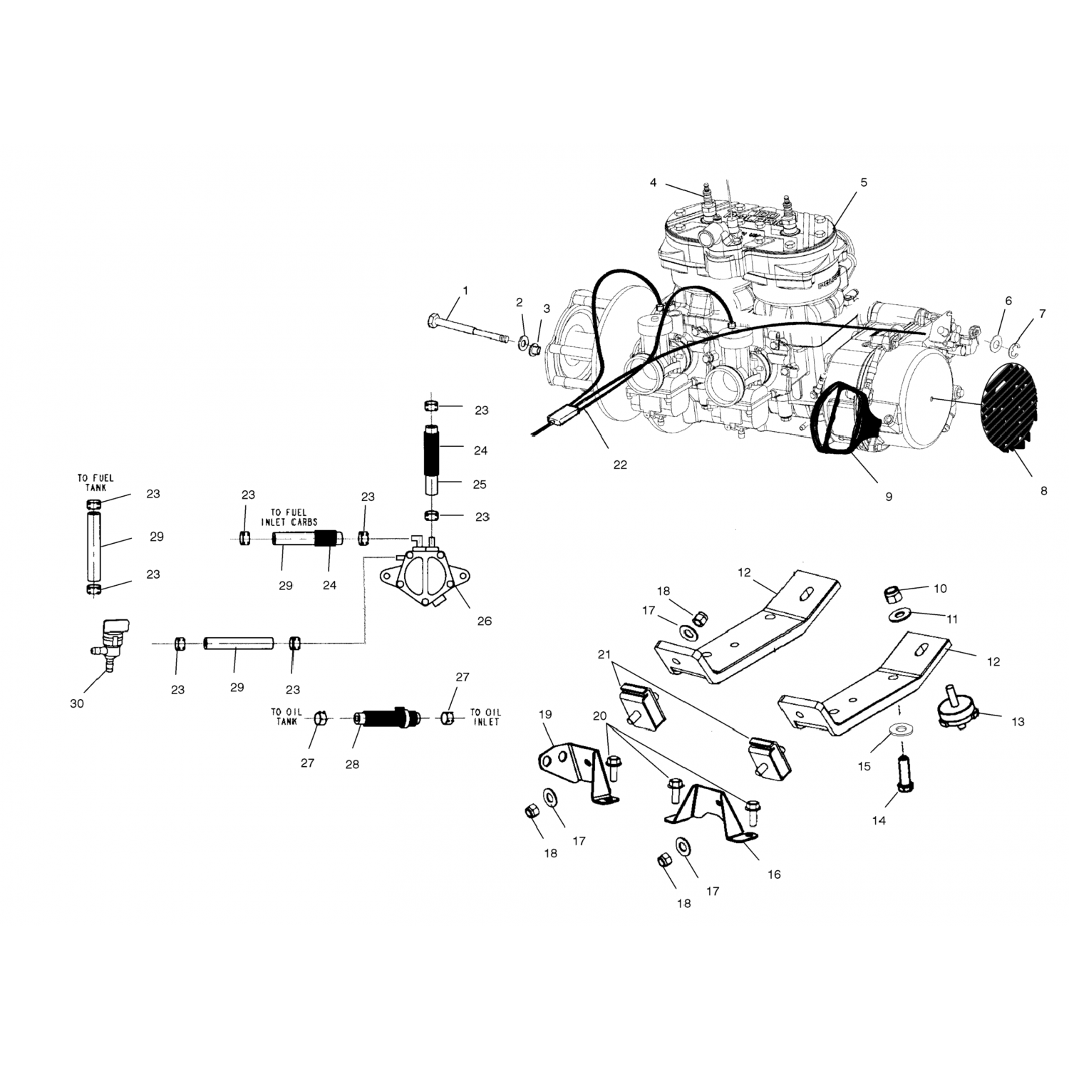 5244950 Polaris ремень крепления двигателя, s80, rh