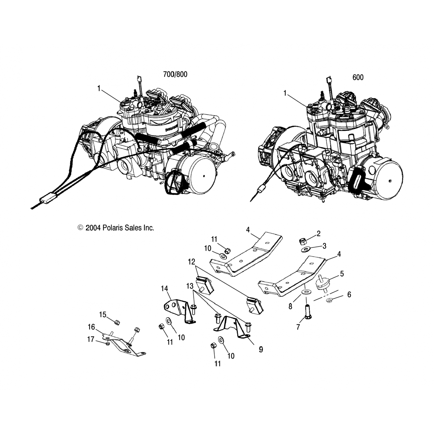 5246381 Polaris Ремень крепления двигателя, s80 rh